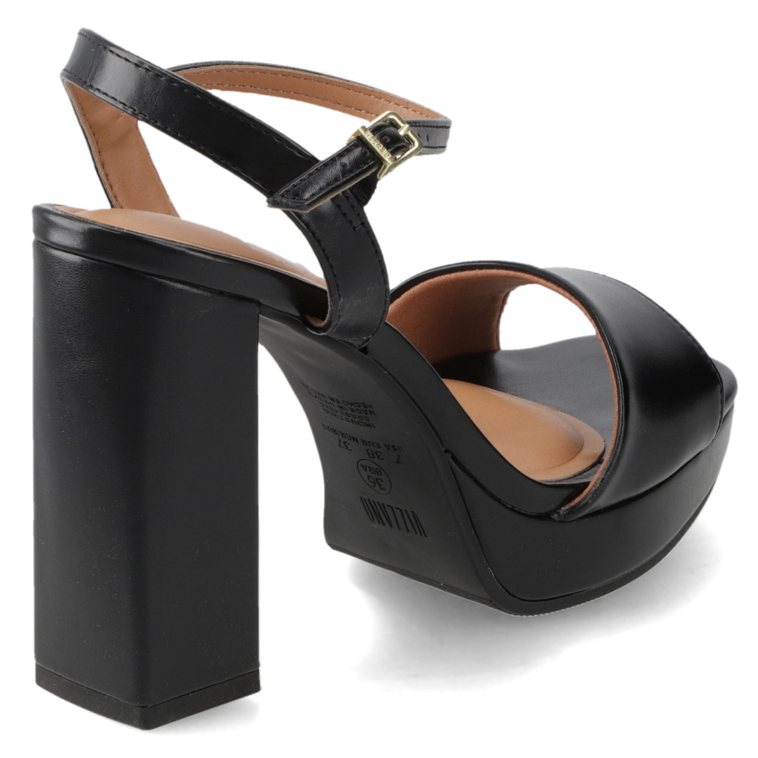 Sandalia Taco Negro Vizzano 35 / Negro