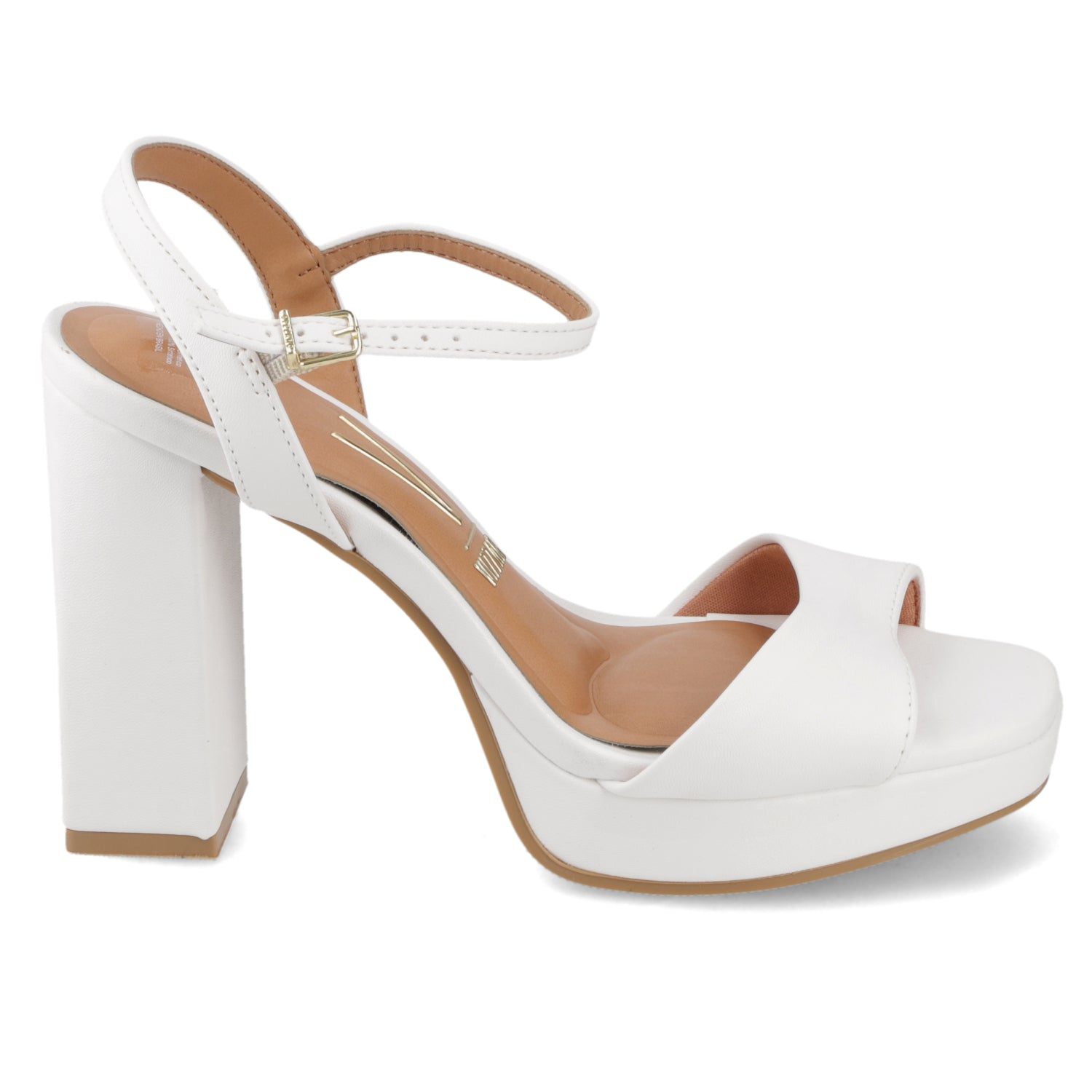 Sandalia Taco Blanco Vizzano