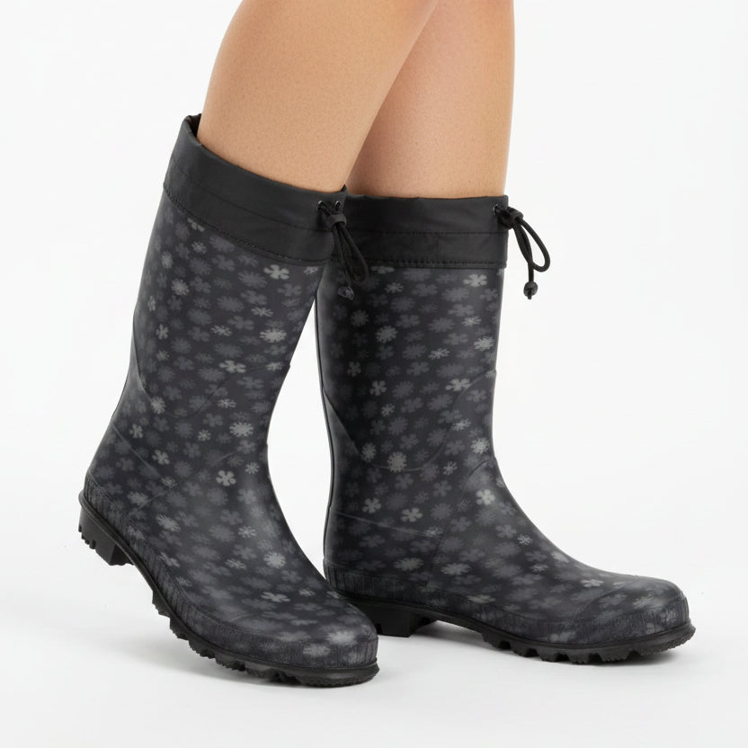 Bota de Agua Mujer Azul 35 / Negro