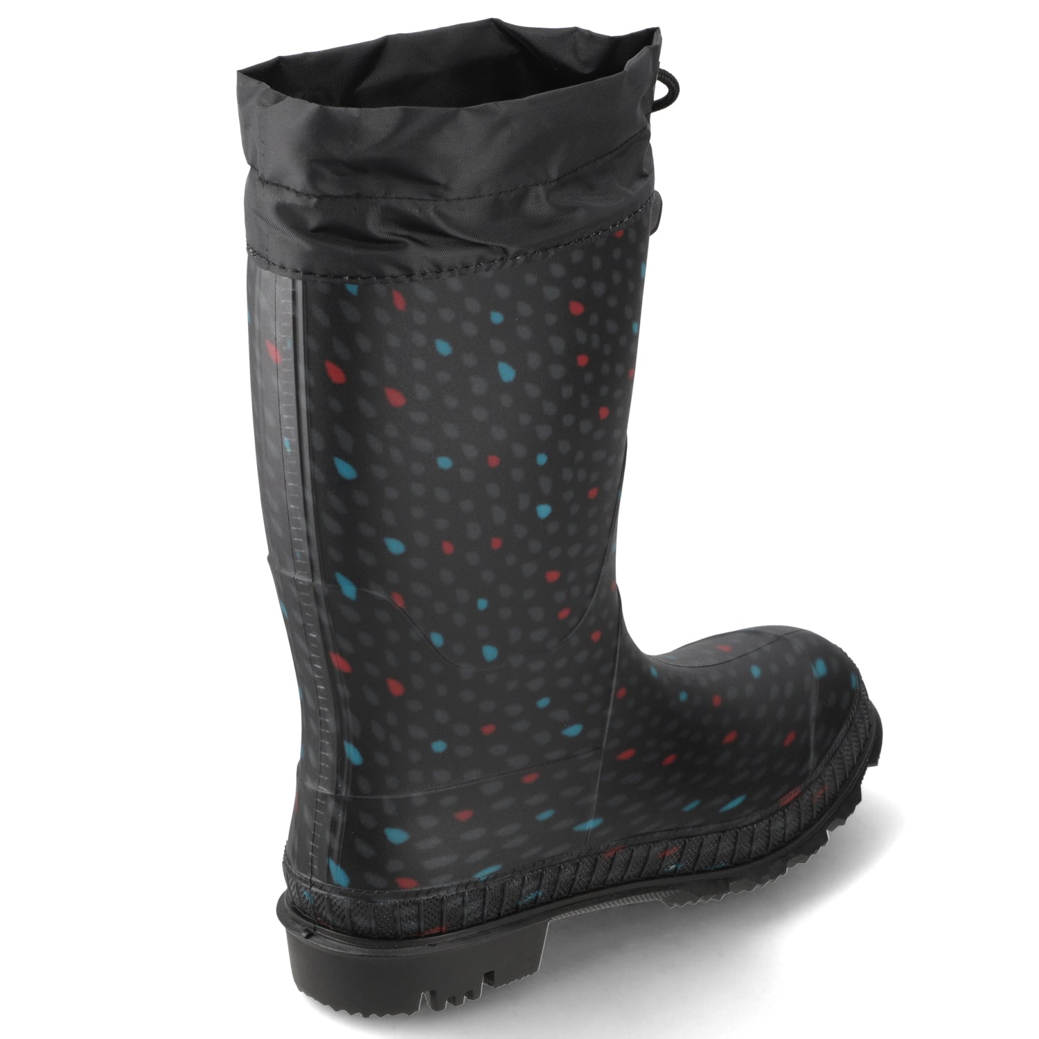 Bota de Agua Mujer Negra Puntos 35 / Negro