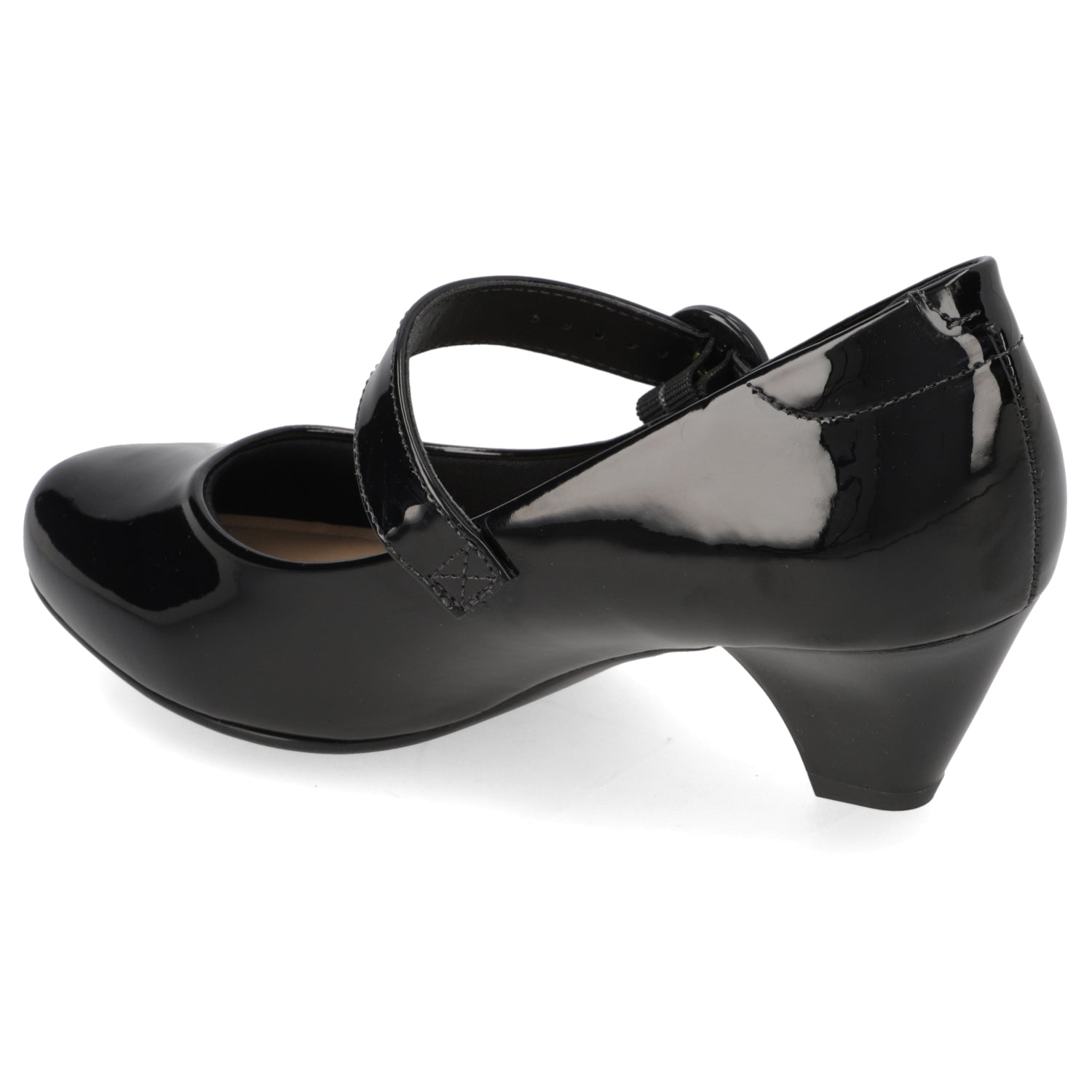 Zapato Taco Ancho 5 cm Negro Modare 35 / Negro