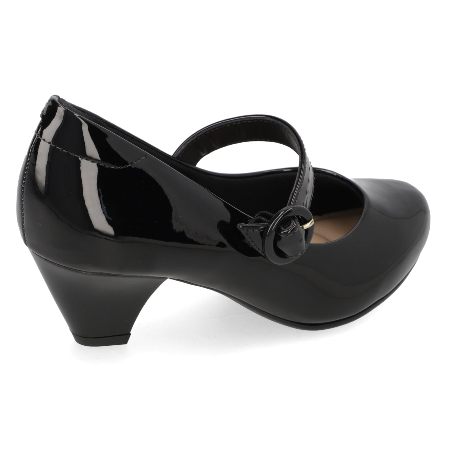 Zapato Taco Ancho 5 cm Negro Modare 35 / Negro