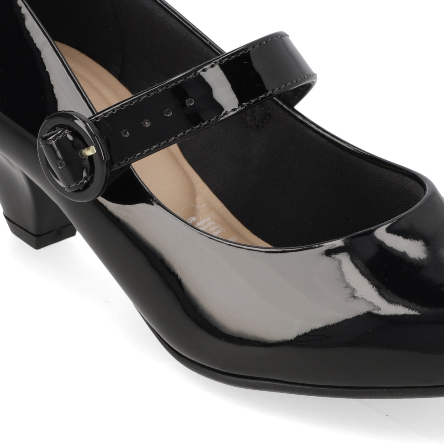 Zapato Taco Ancho 5 cm Negro Modare 35 / Negro
