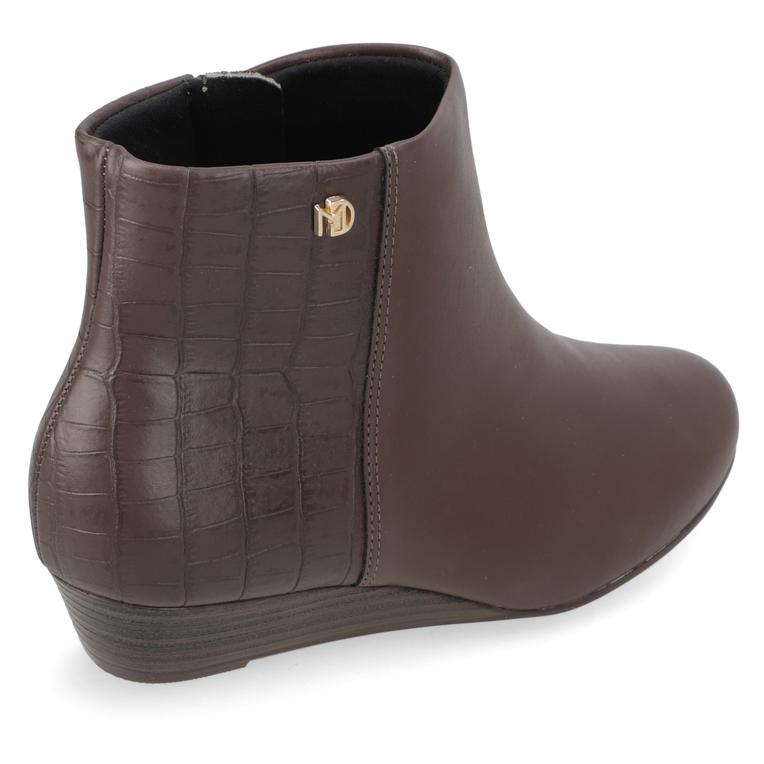 Botínes Taco Cuña Café Modare