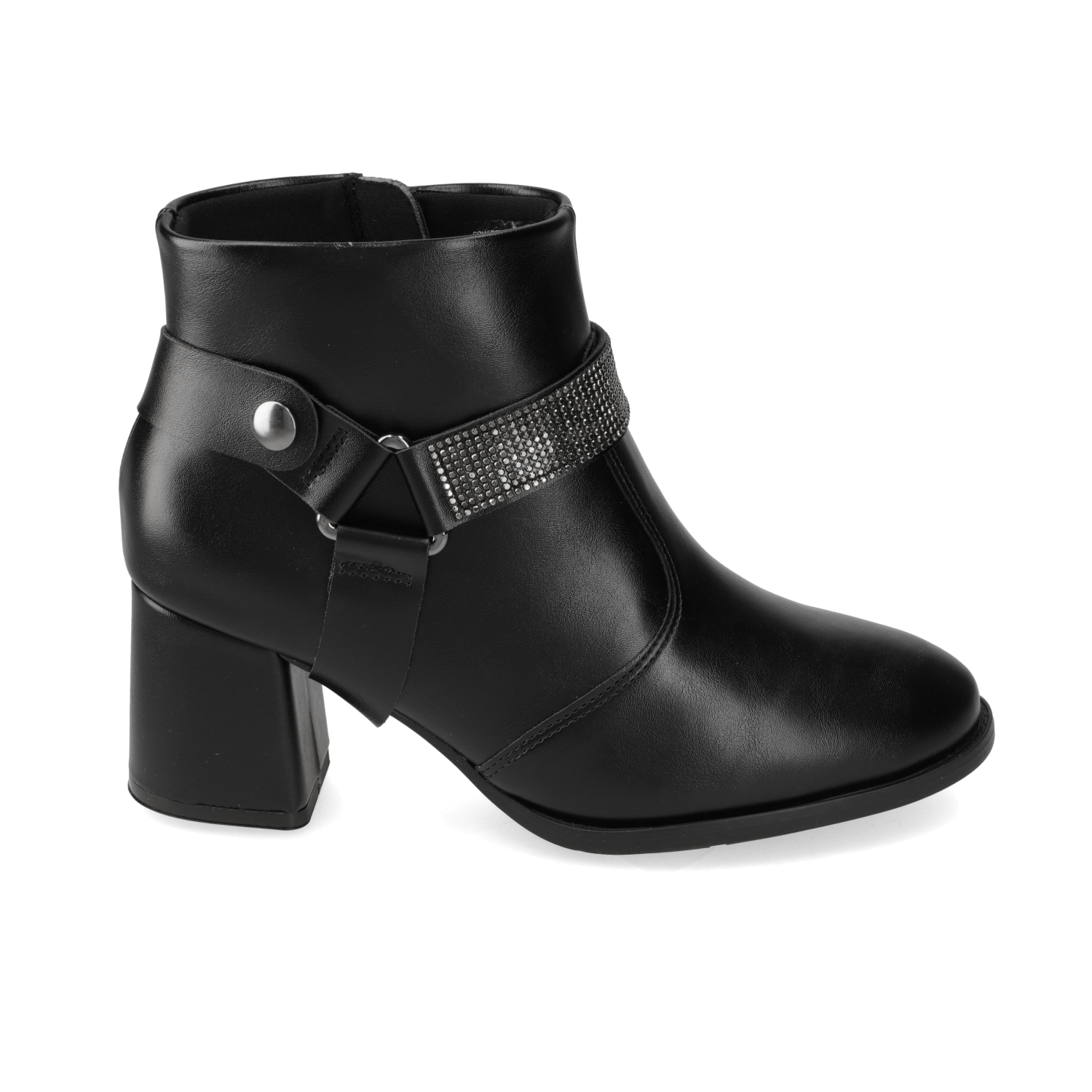 Botin Taco Ancho 7 cm Negro Modare 35 / Negro