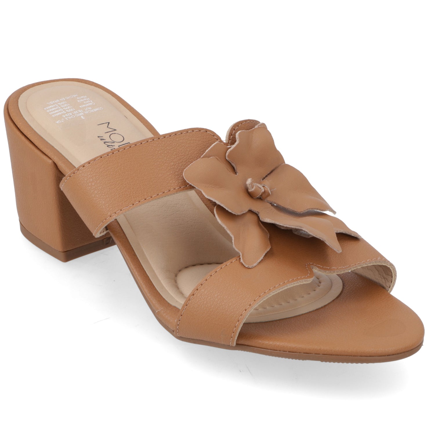 Sandalia Taco Ancho Camel