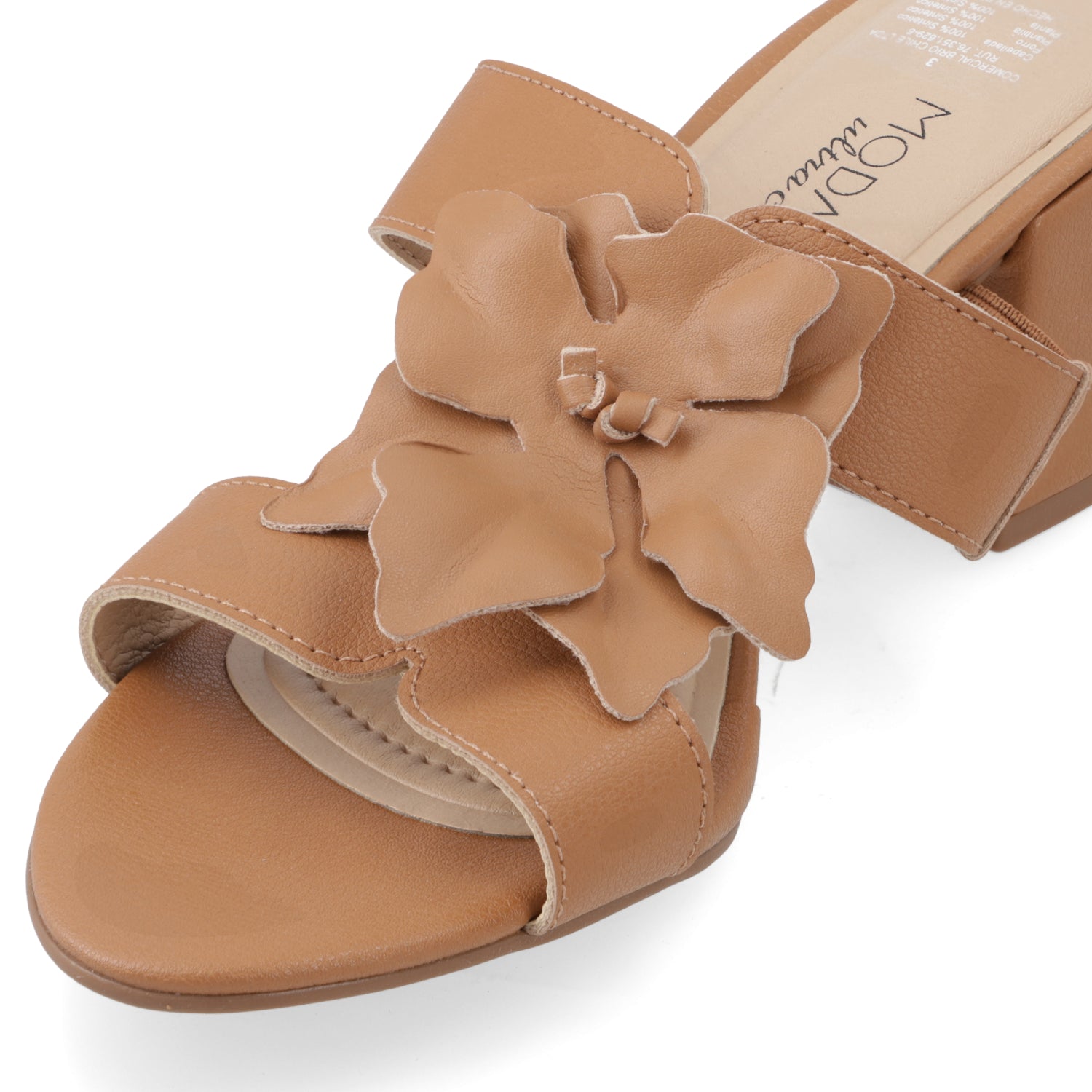 Sandalia Taco Ancho Camel