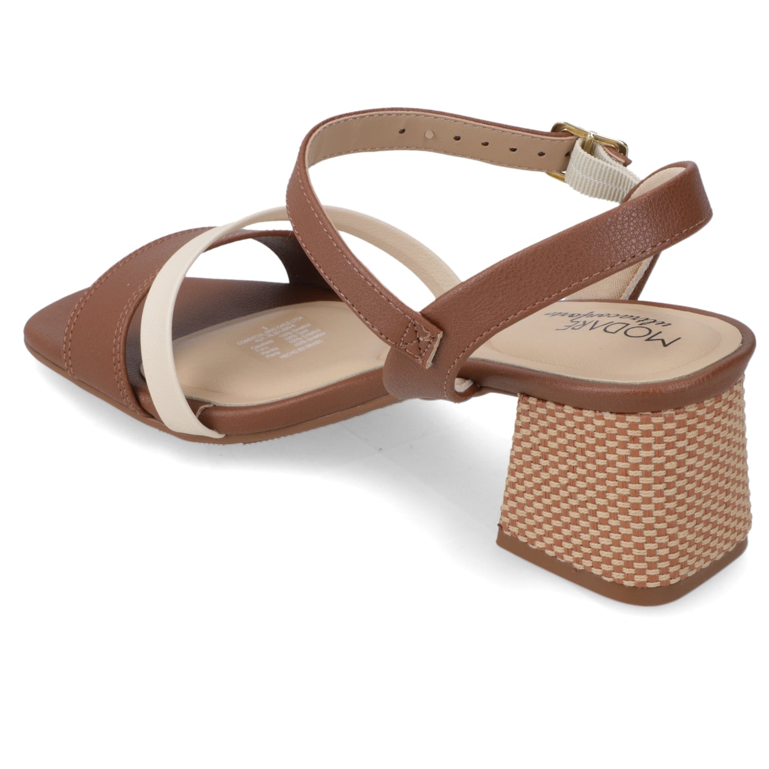 Sandalia Taco Ancho Medio Café Modare Ecocuero 35 / Café