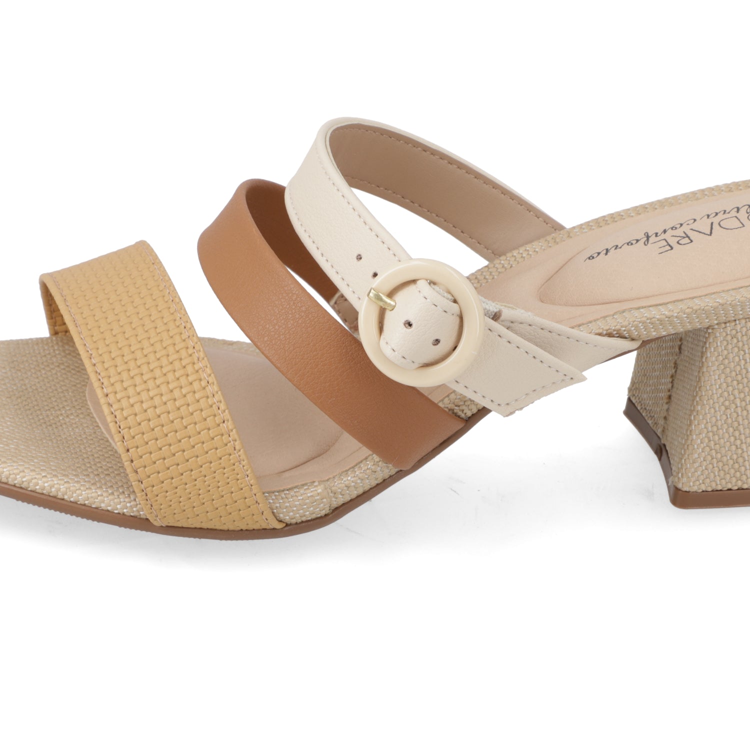 Sandalia Taco Cuadrado Eco Cuero Negro 7172-118-28613