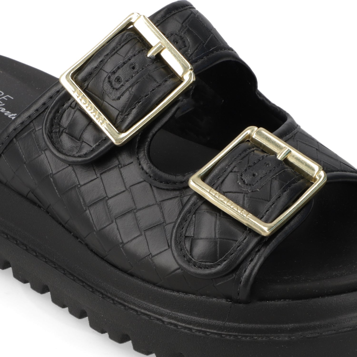 Sandalia Plataforma Negro Modare Ecocuero 35 / Negro