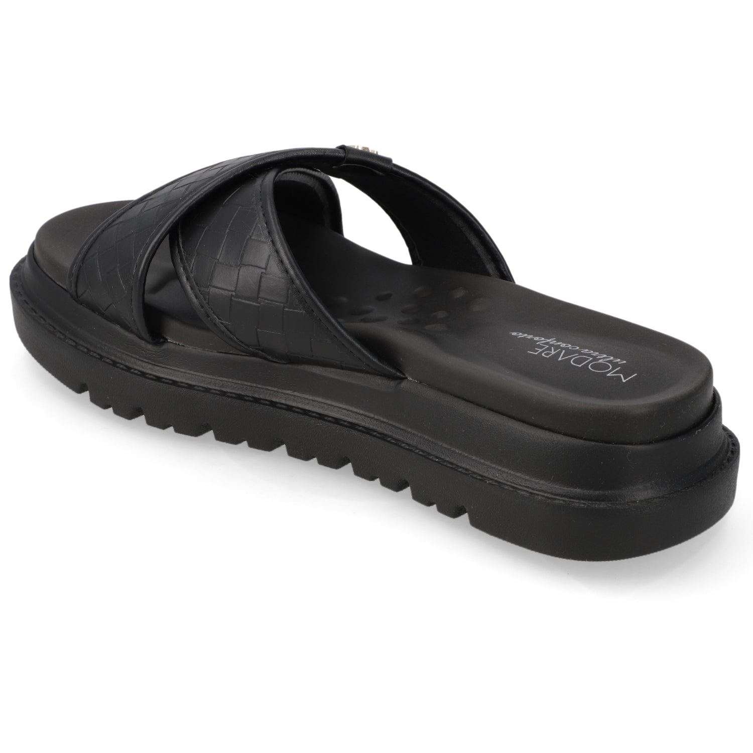 Sandalia Plataforma Negro Modare Ecocuero 35 / Negro
