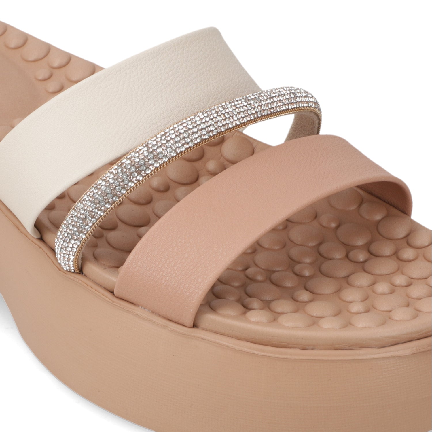 Sandalia Plataforma Nude Modare Ecocuero 35 / Nude