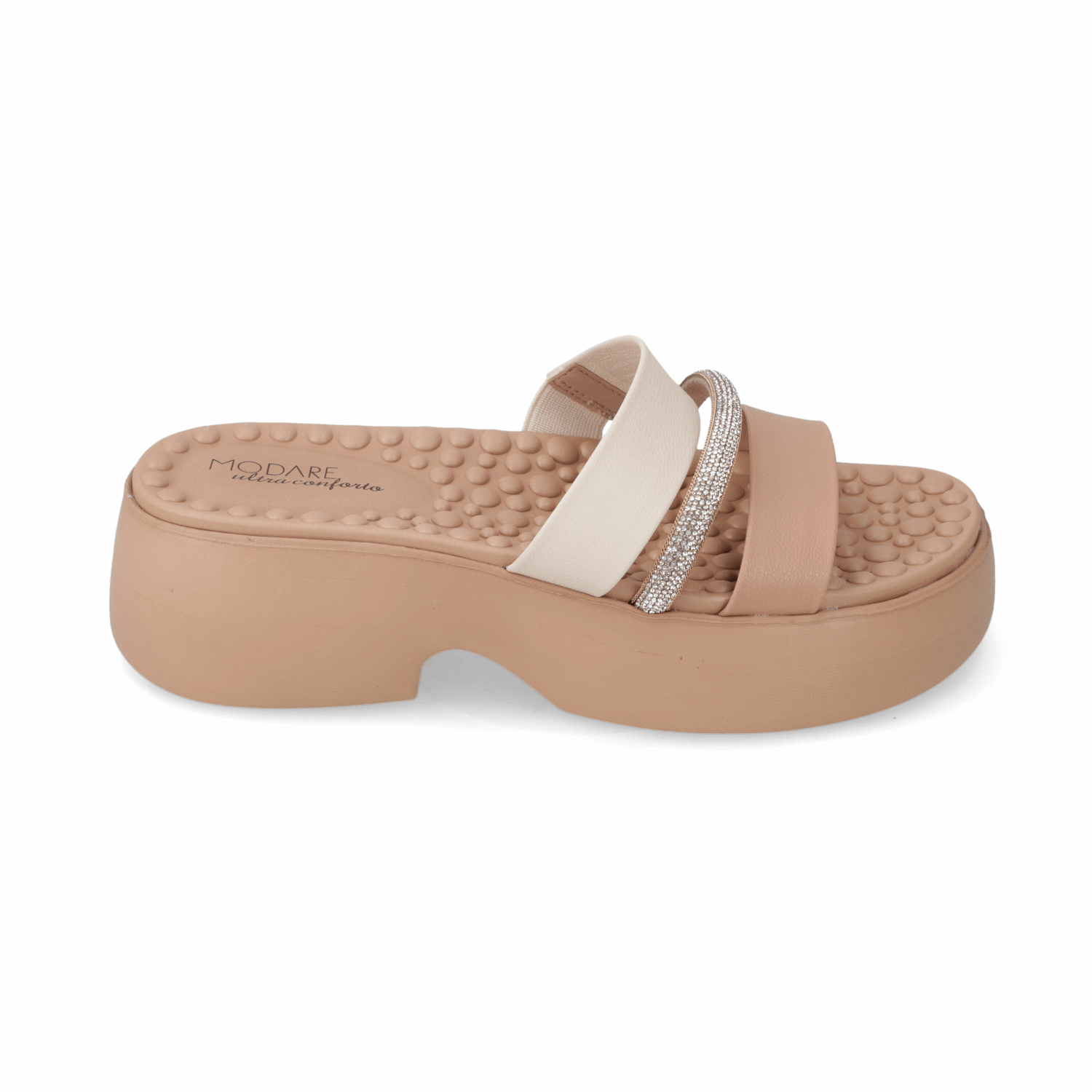 Sandalia Plataforma Nude Modare Ecocuero 35 / Nude