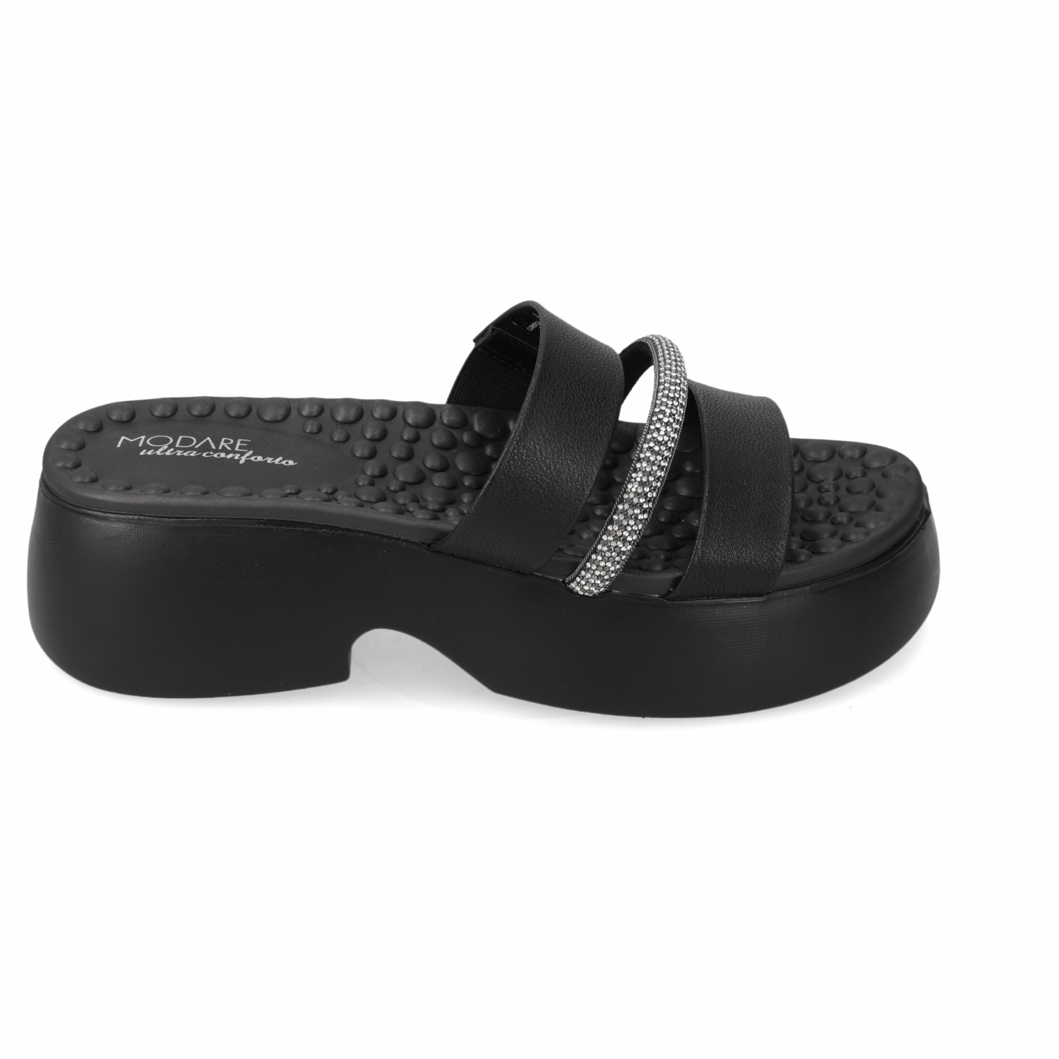 Sandalia Plataforma Negro Modare Ecocuero 35 / Negro