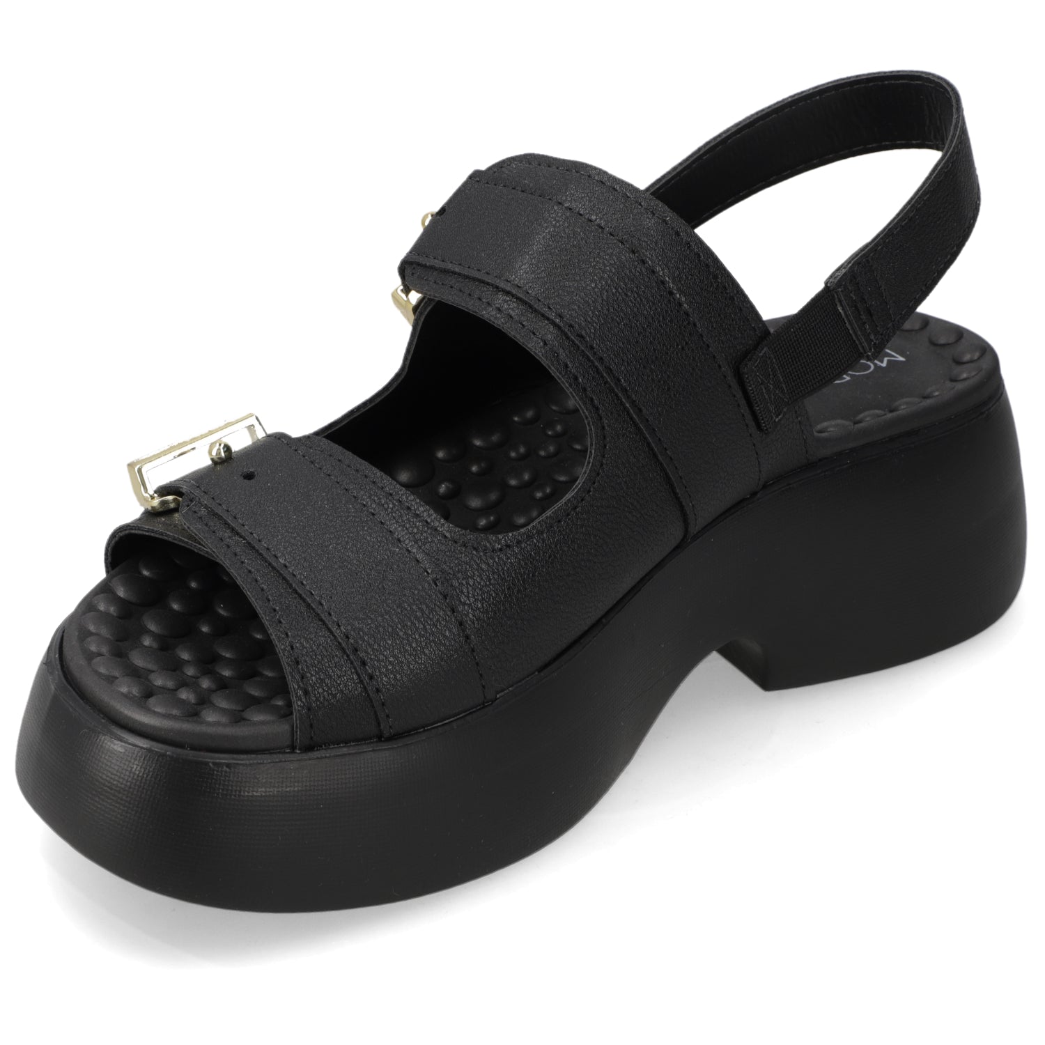 Sandalia Plataforma Negro Modare Ecocuero 35 / Negro