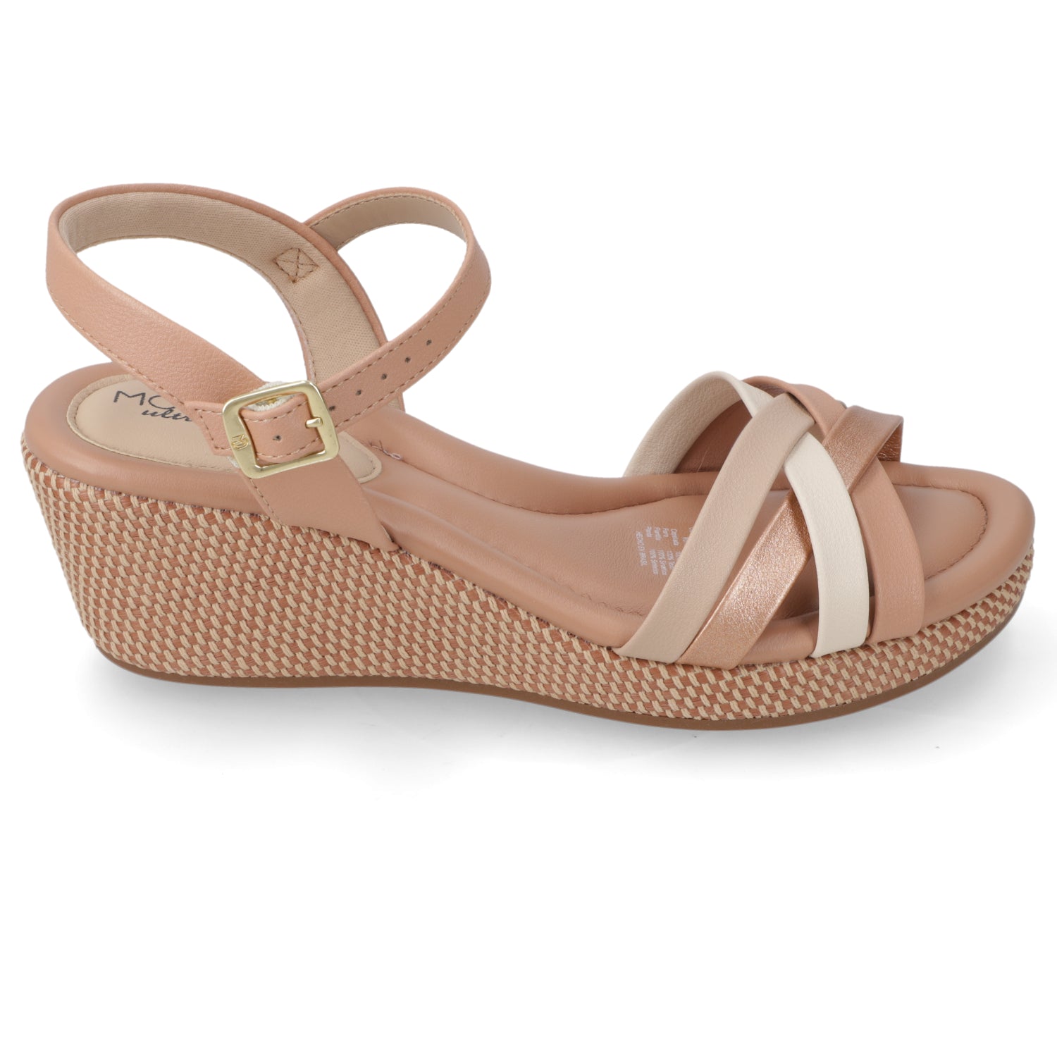 Sandalia Taco Cuña Nude Modare Ecocuero 35 / Nude