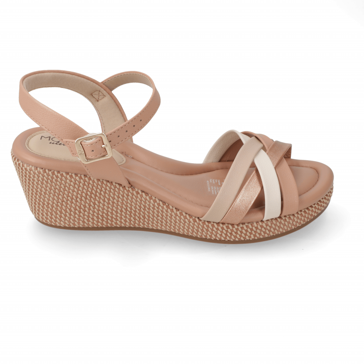 Sandalia Taco Cuña Nude Modare Ecocuero 35 / Nude