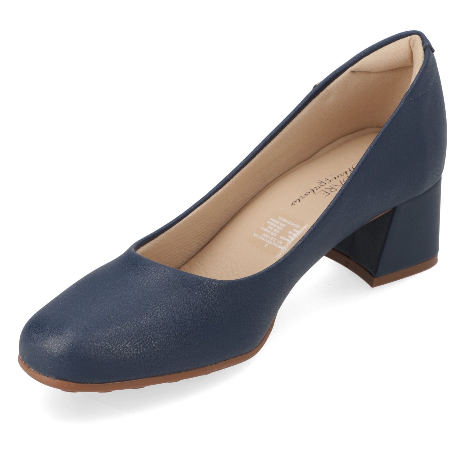 Taco Ancho 5 cm Azul Marino Modare 35 / Azul Marino