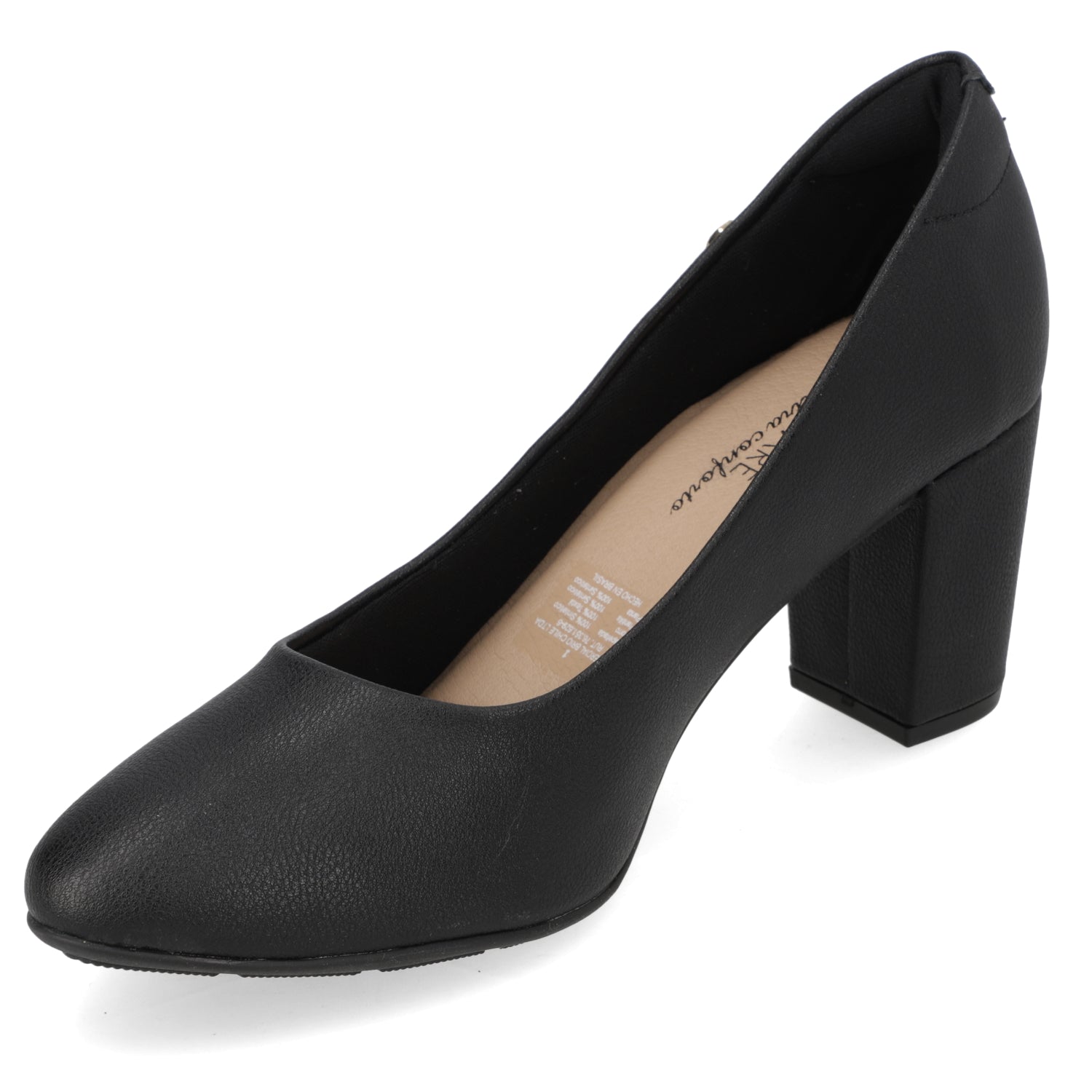 Taco Ancho 10 cm Negro Modare 35 / Negro