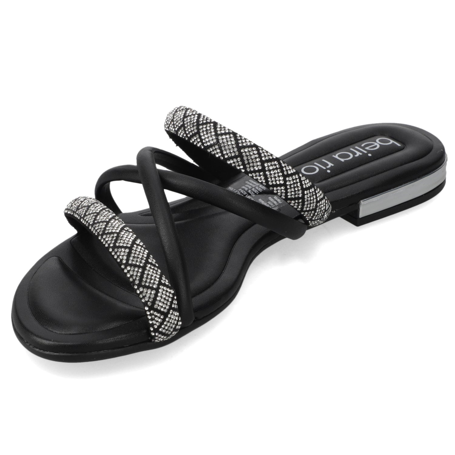 Sandalia Plana Negro Beira Rio Ecocuero 35 / Negro