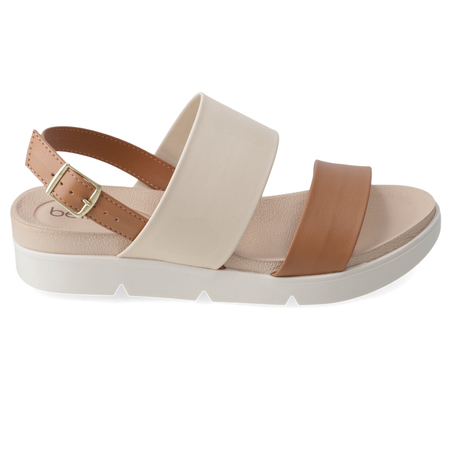 Sandalia Crema Beira Rio Ecocuero 35 / Crema