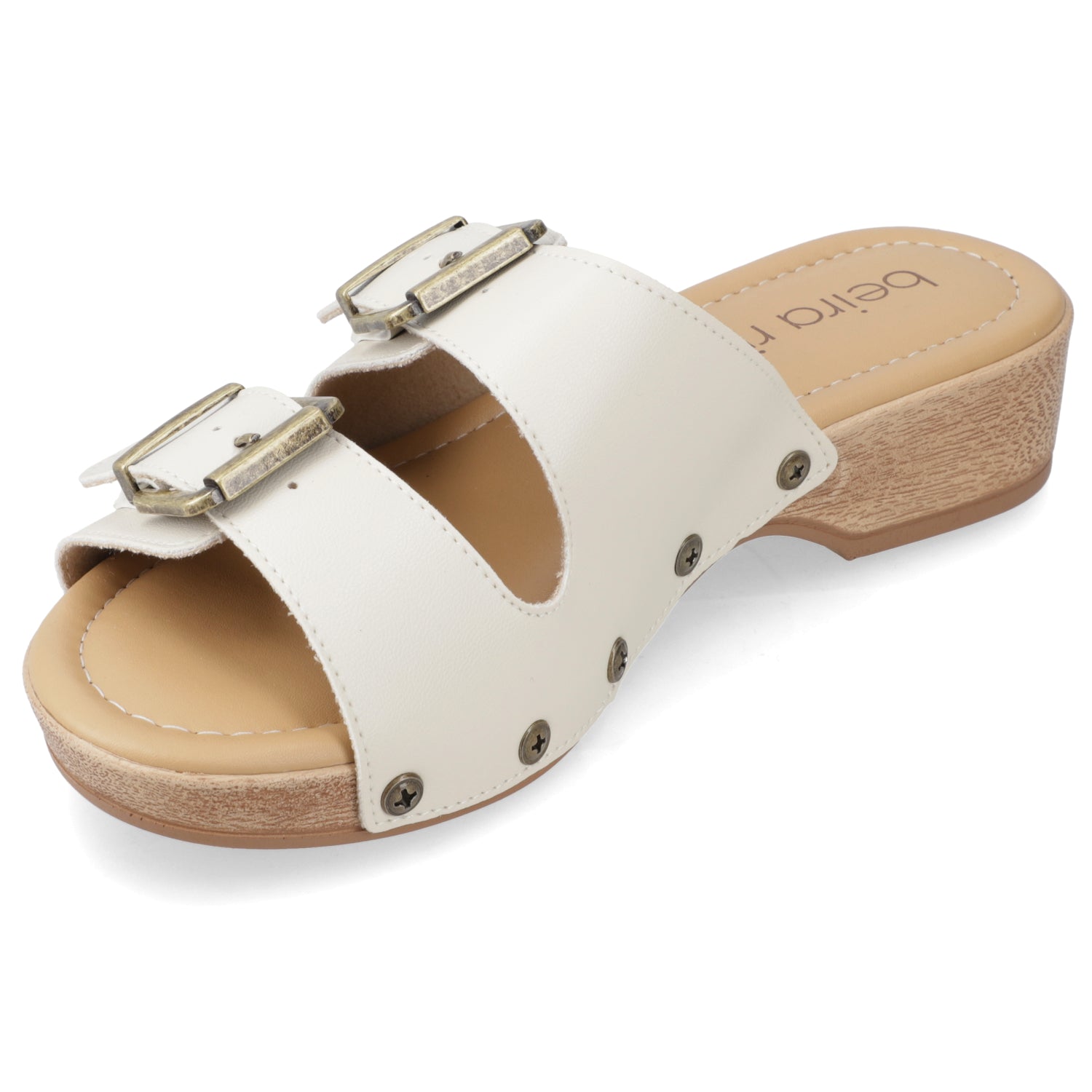 Sandalia Blanco OFF Beira Rio Ecocuero 35 / Blanco OFF