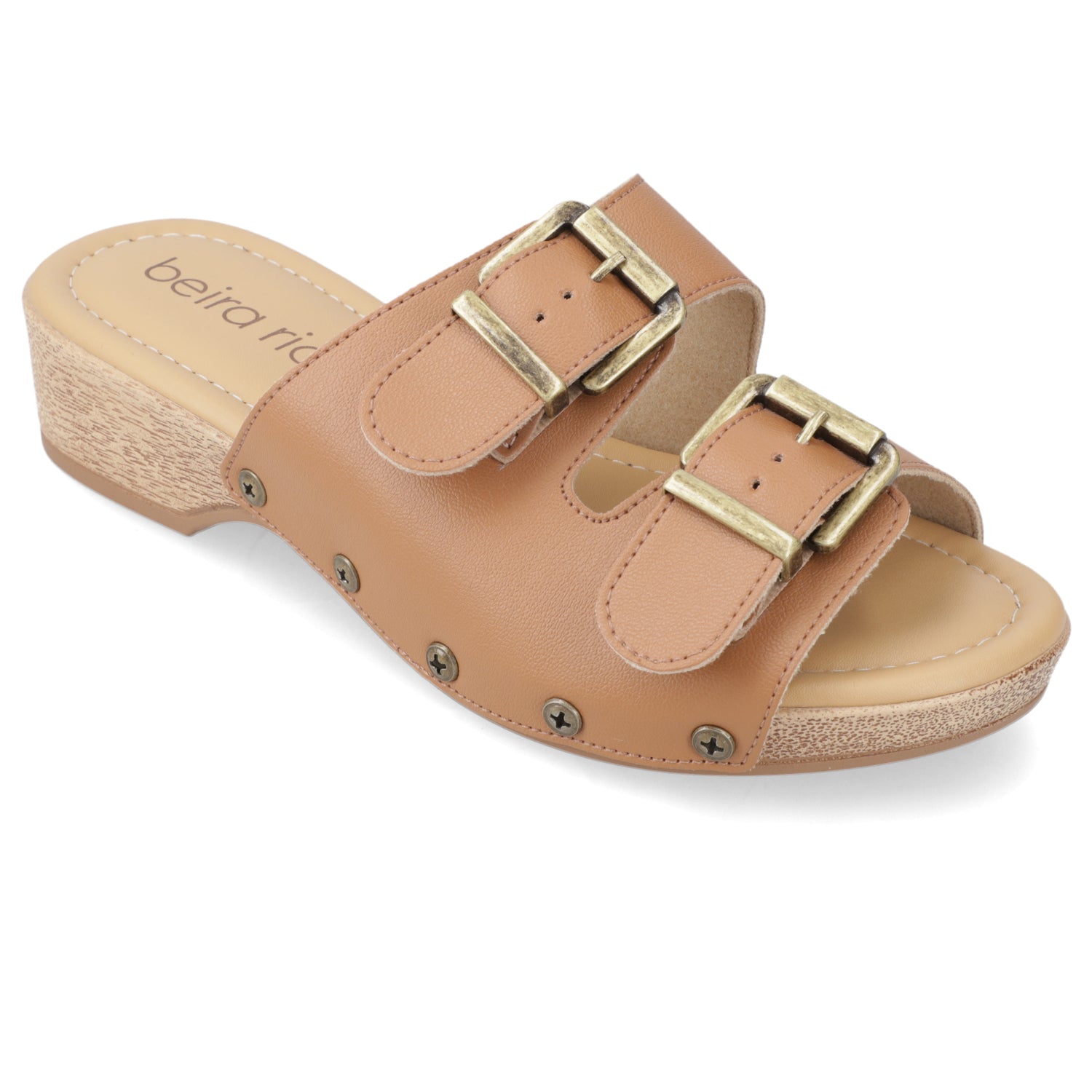 Sandalia Camel Beira Rio Ecocuero 35 / Camel