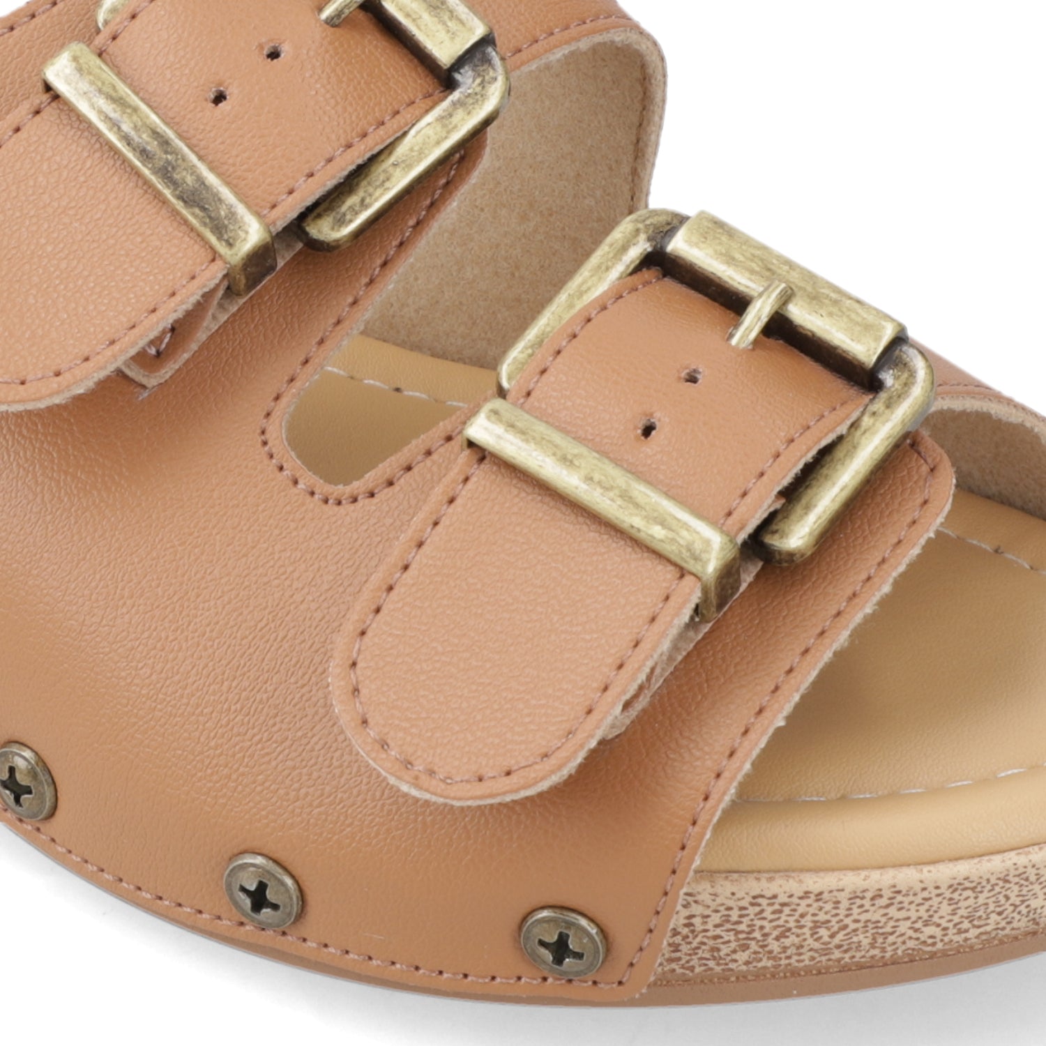 Sandalia Camel Beira Rio Ecocuero 35 / Camel