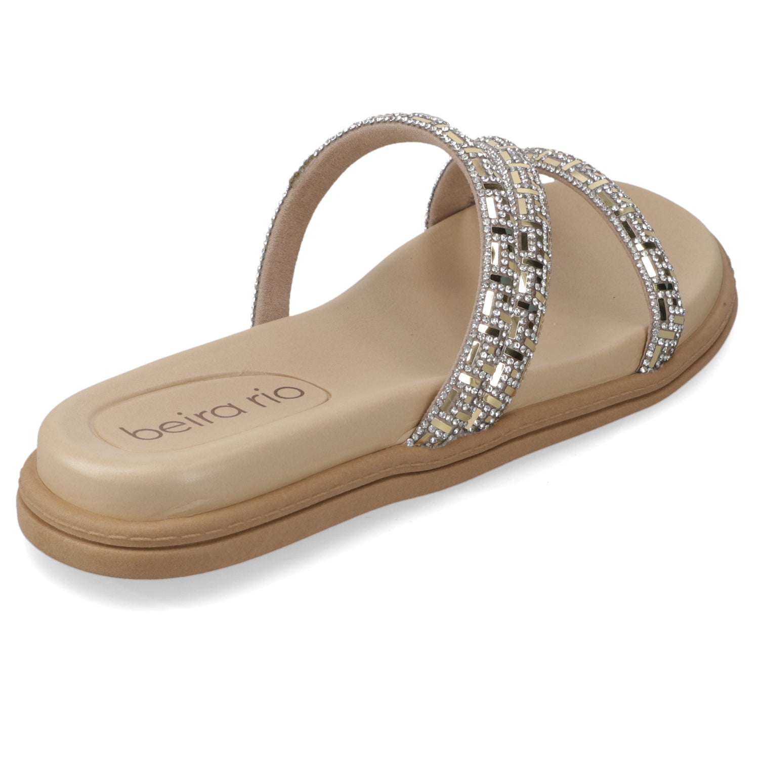 Sandalia Plana Nude Beira Rio Ecocuero 35 / Nude