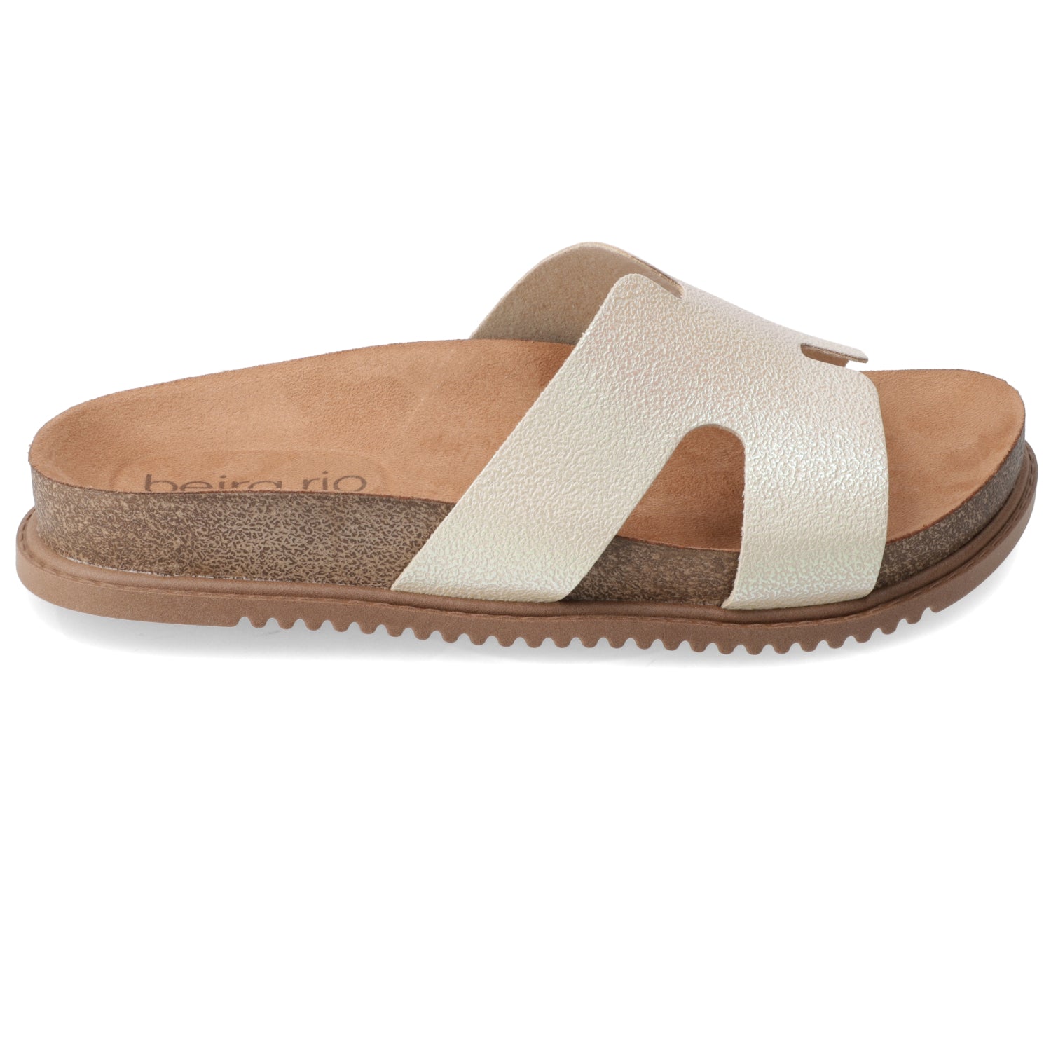 Sandalia Crema Beira Rio Ecocuero 35 / Crema