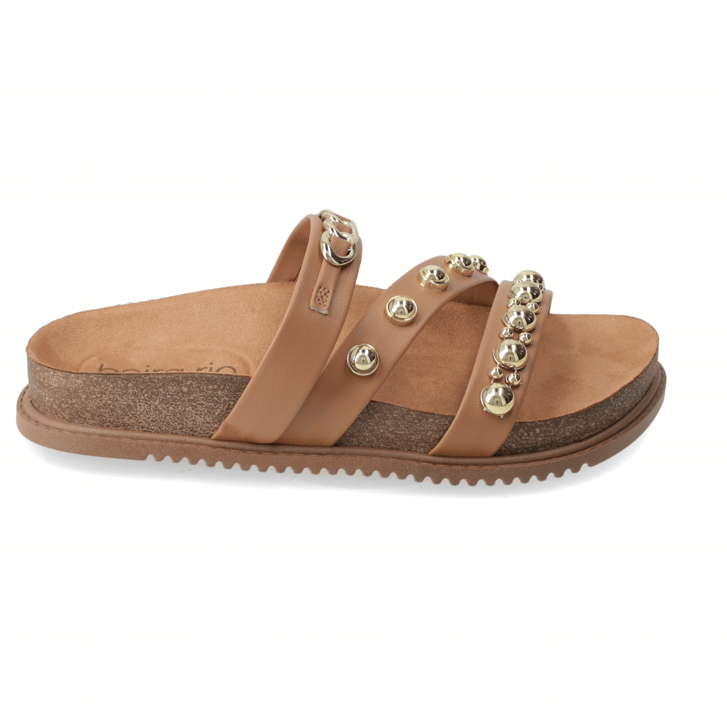 Sandalia Camel Beira Rio Ecocuero 35 / Camel