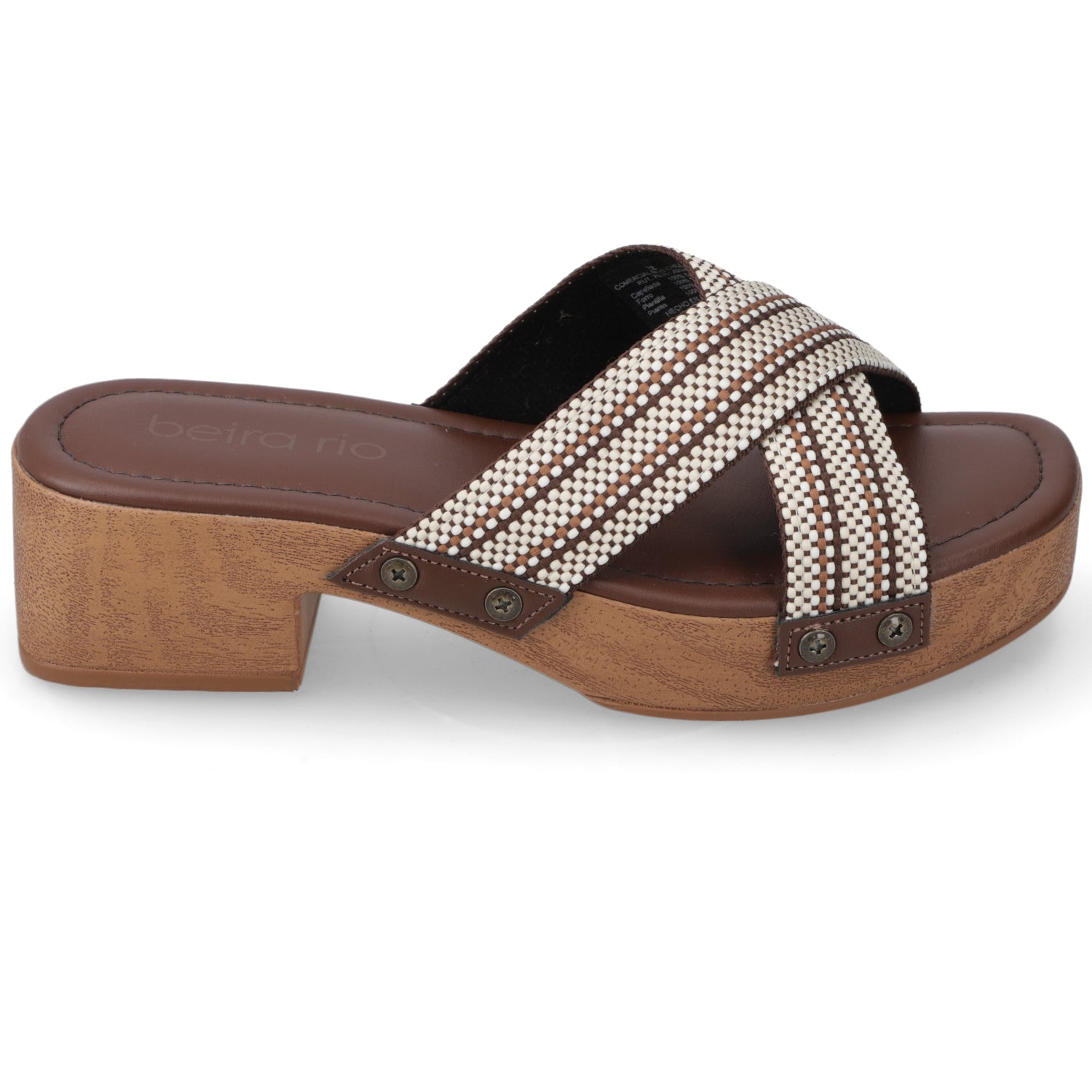 Sandalia Taco Ancho Café Beira Rio