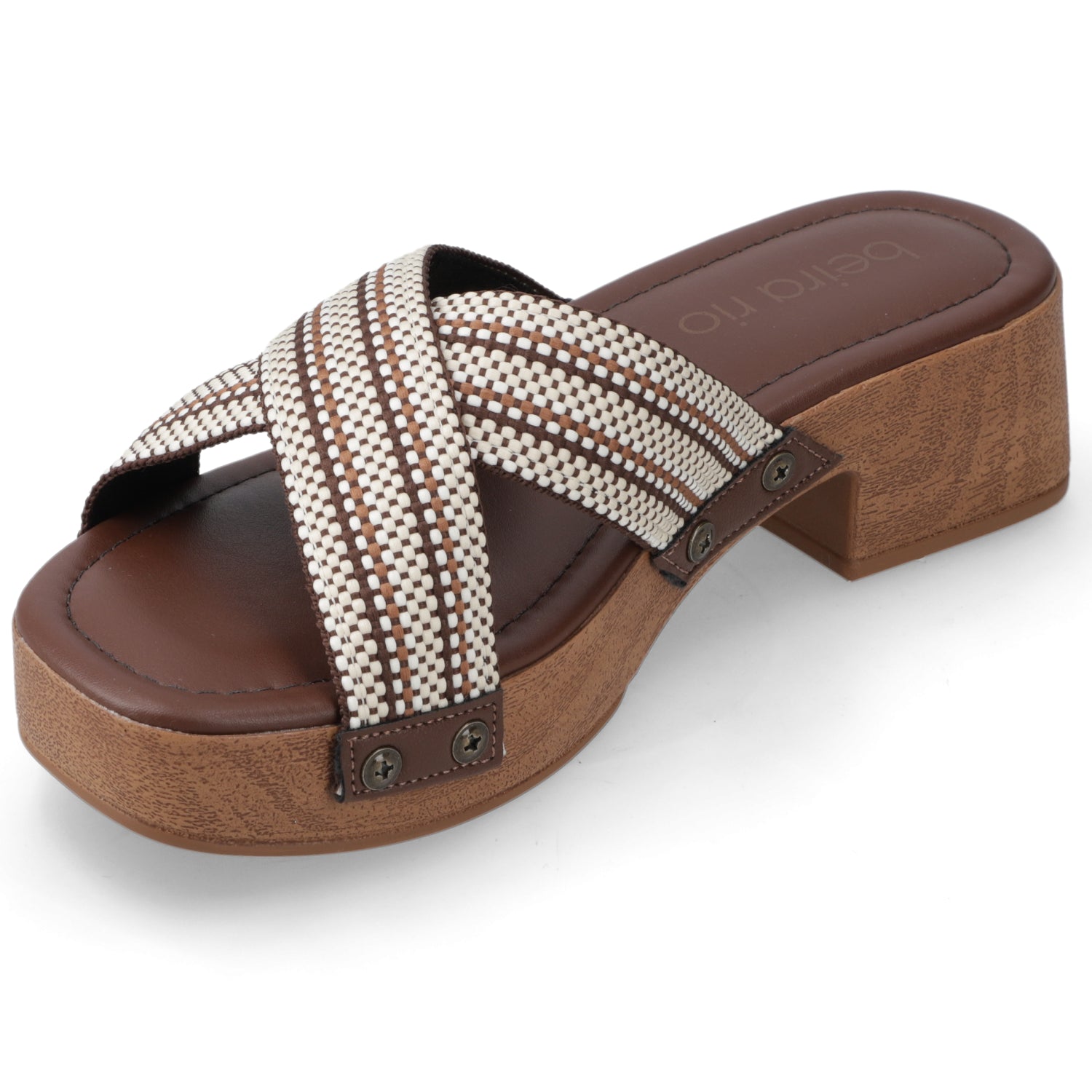 Sandalia Taco Ancho Café Beira Rio