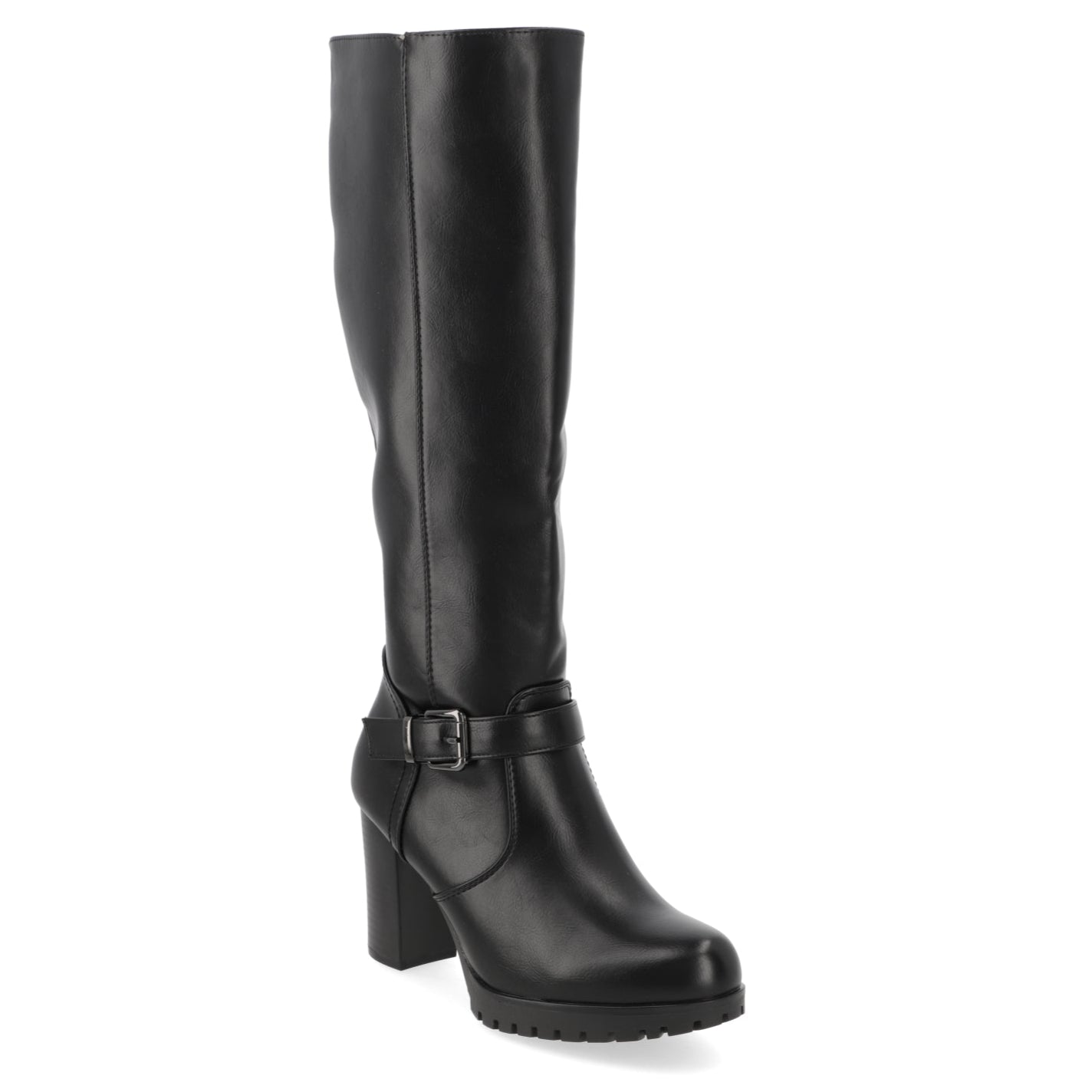 Bota Taco Ancho 10 cm Negro New Walk 35 / Negro