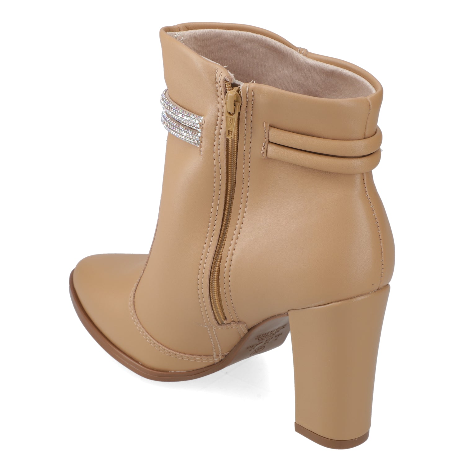 Botin Taco Ancho 7 cm Taupe Beira Rio 35 / Taupe