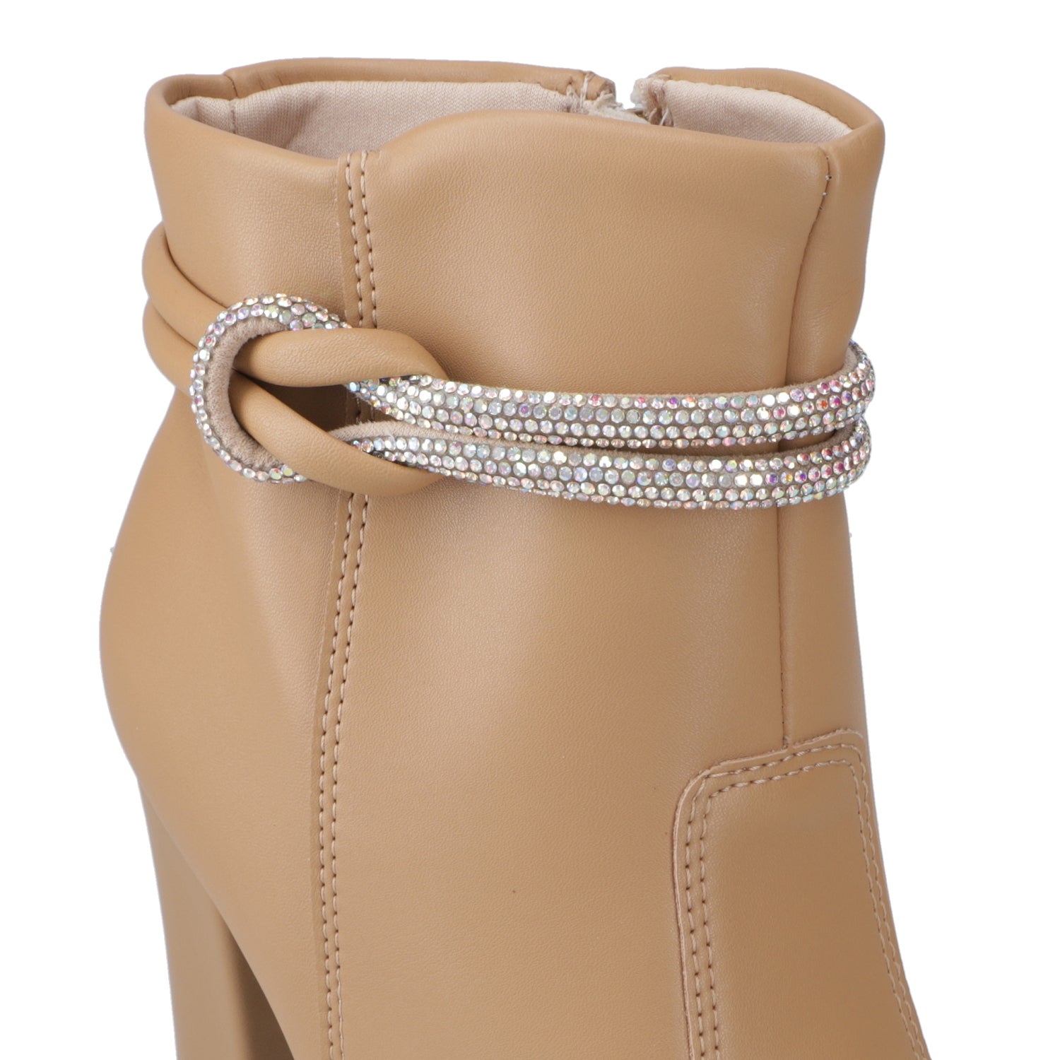Botin Taco Ancho 7 cm Taupe Beira Rio 35 / Taupe