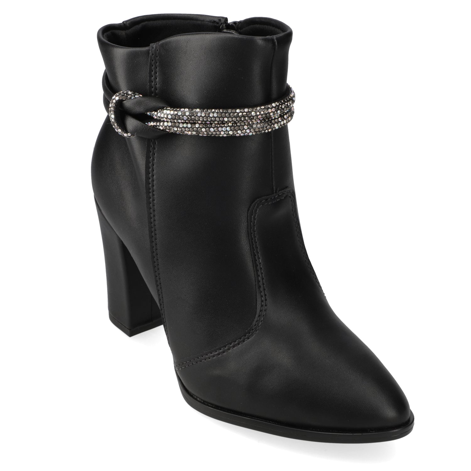 Botín Beira Rio EcoCuero Shine Negro 35 / Negro