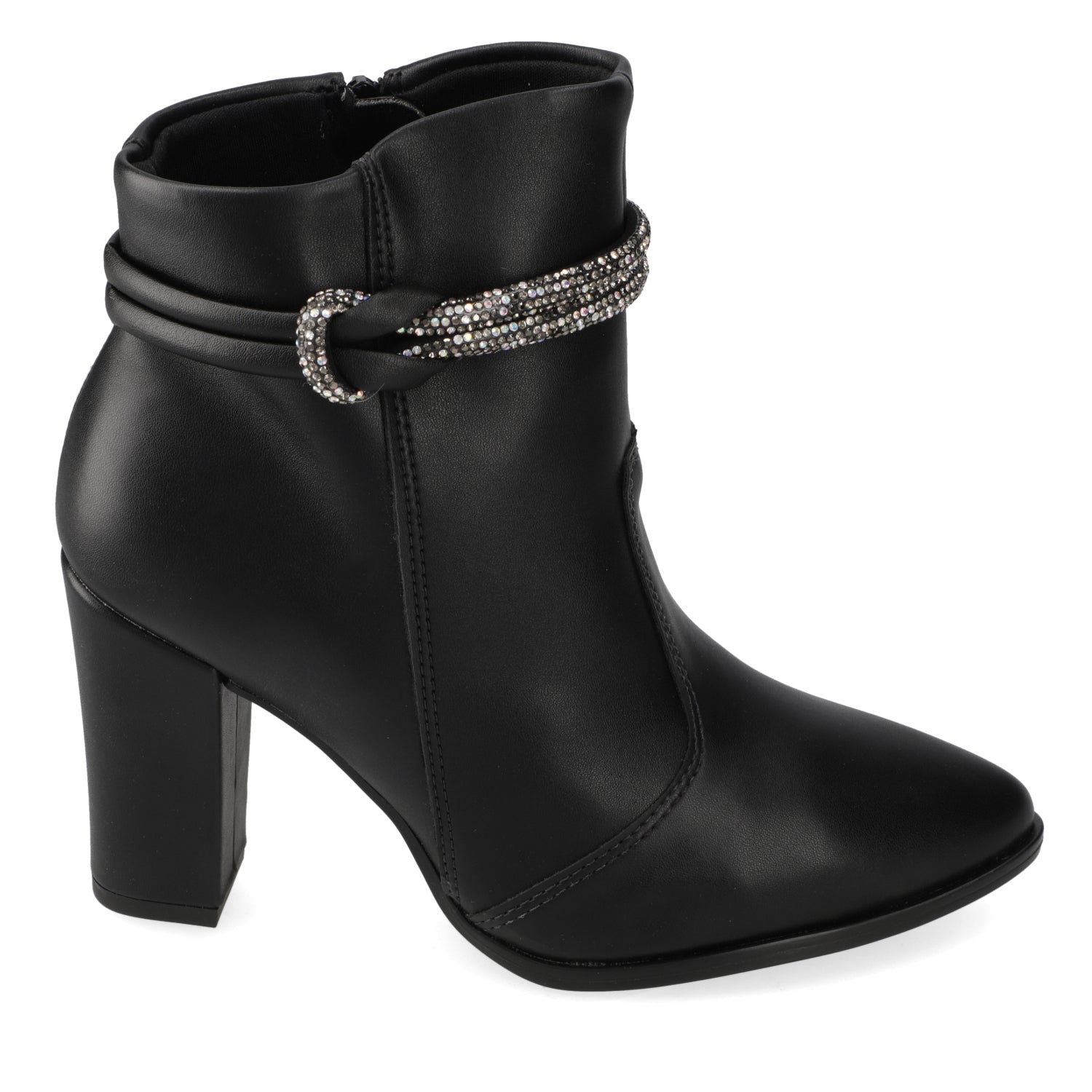 Botín Beira Rio EcoCuero Shine Negro 35 / Negro