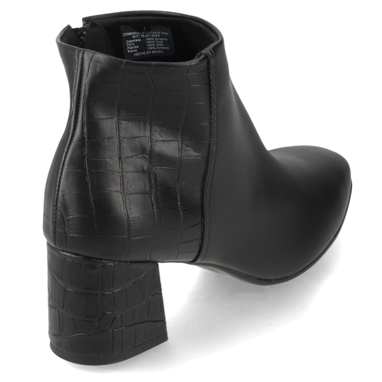 Botin Negro Beira Rio 35 / Negro