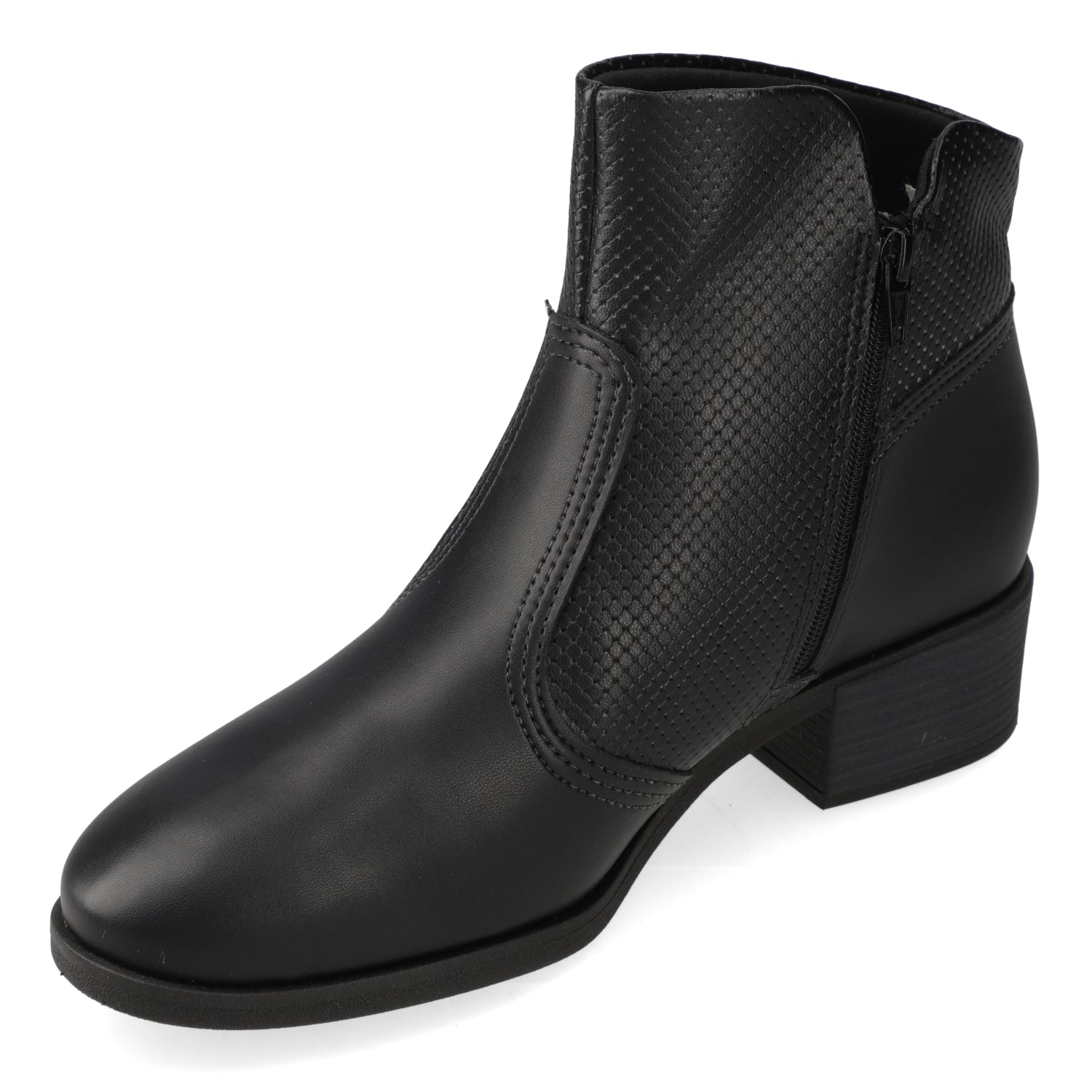Botin Taco Ancho 3 cm Negro Beira Rio 35 / Negro
