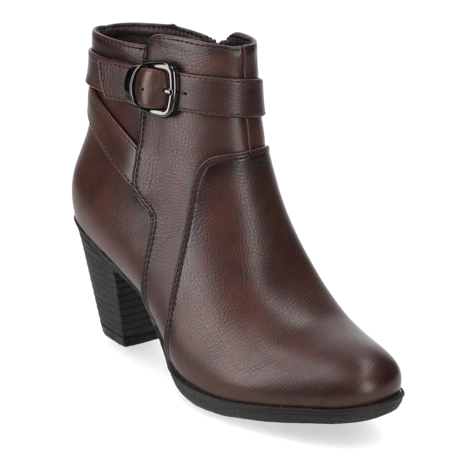 Botin Taco Ancho 7 cm CafŽ Agua de Coco 35 / CafŽ