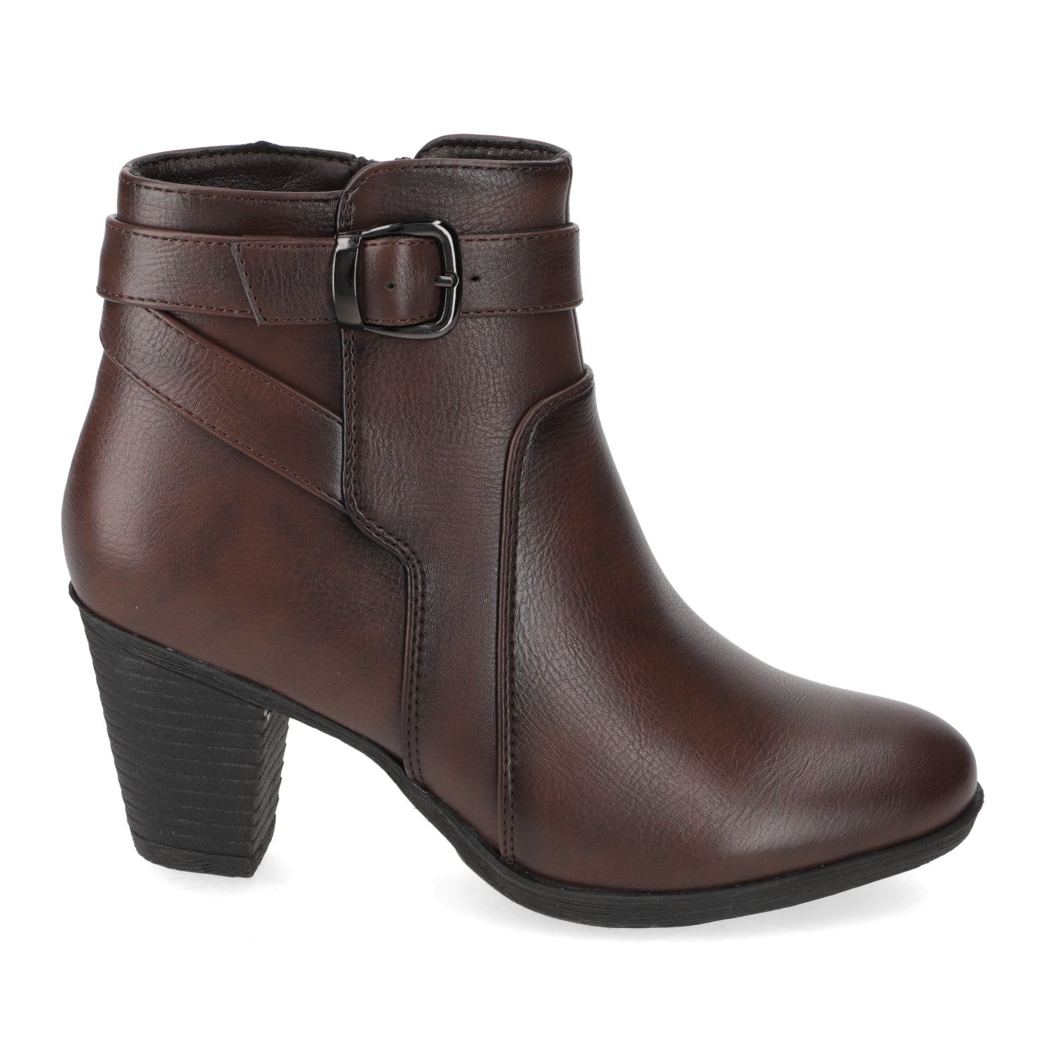 Botin Taco Ancho 7 cm CafŽ Agua de Coco 35 / CafŽ