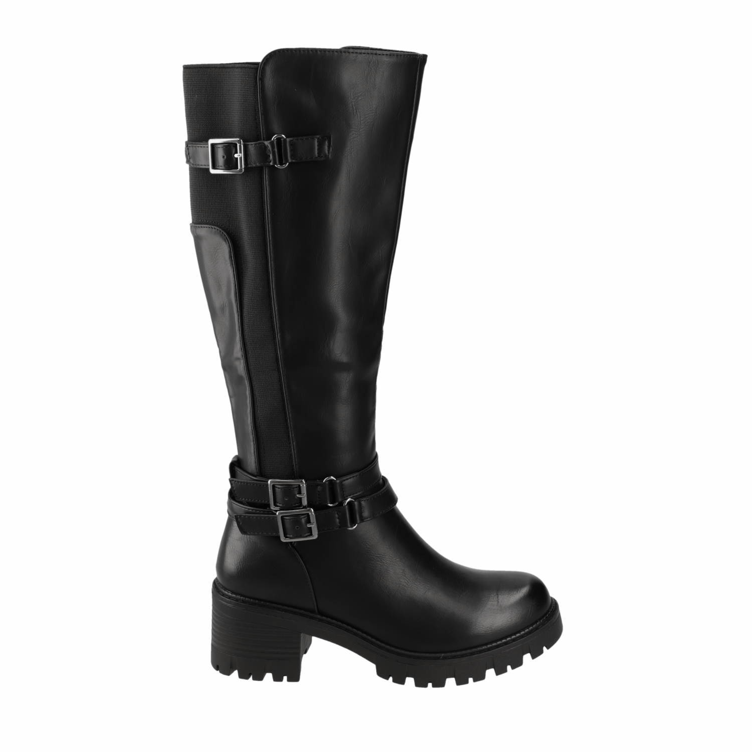 Bota Taco Negra New Walk