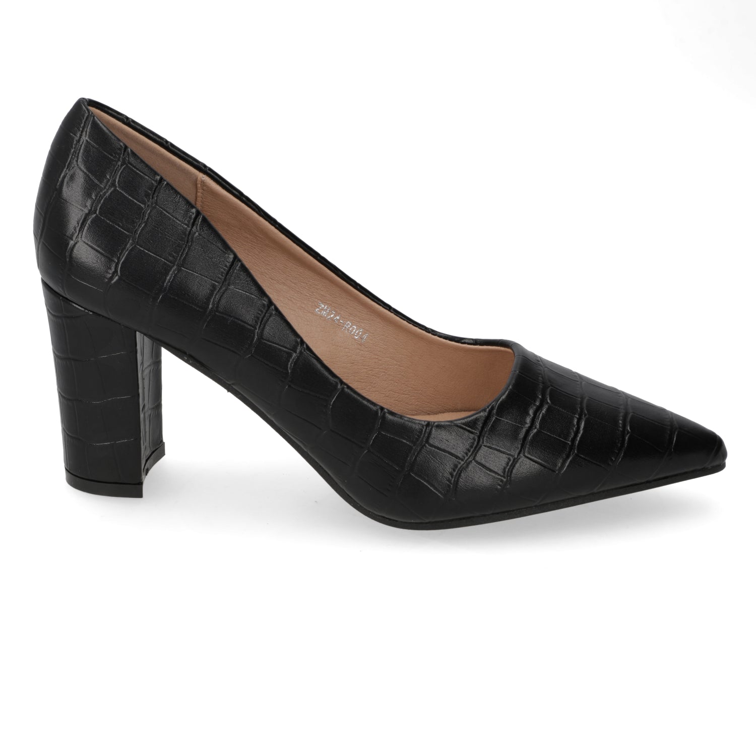 Taco Ancho Negro Texturizado