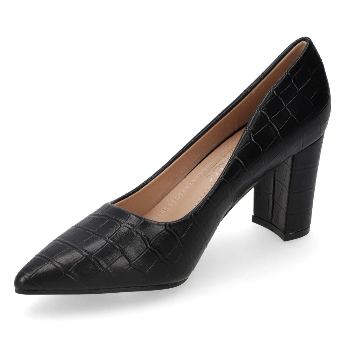 Taco Ancho Negro Texturizado