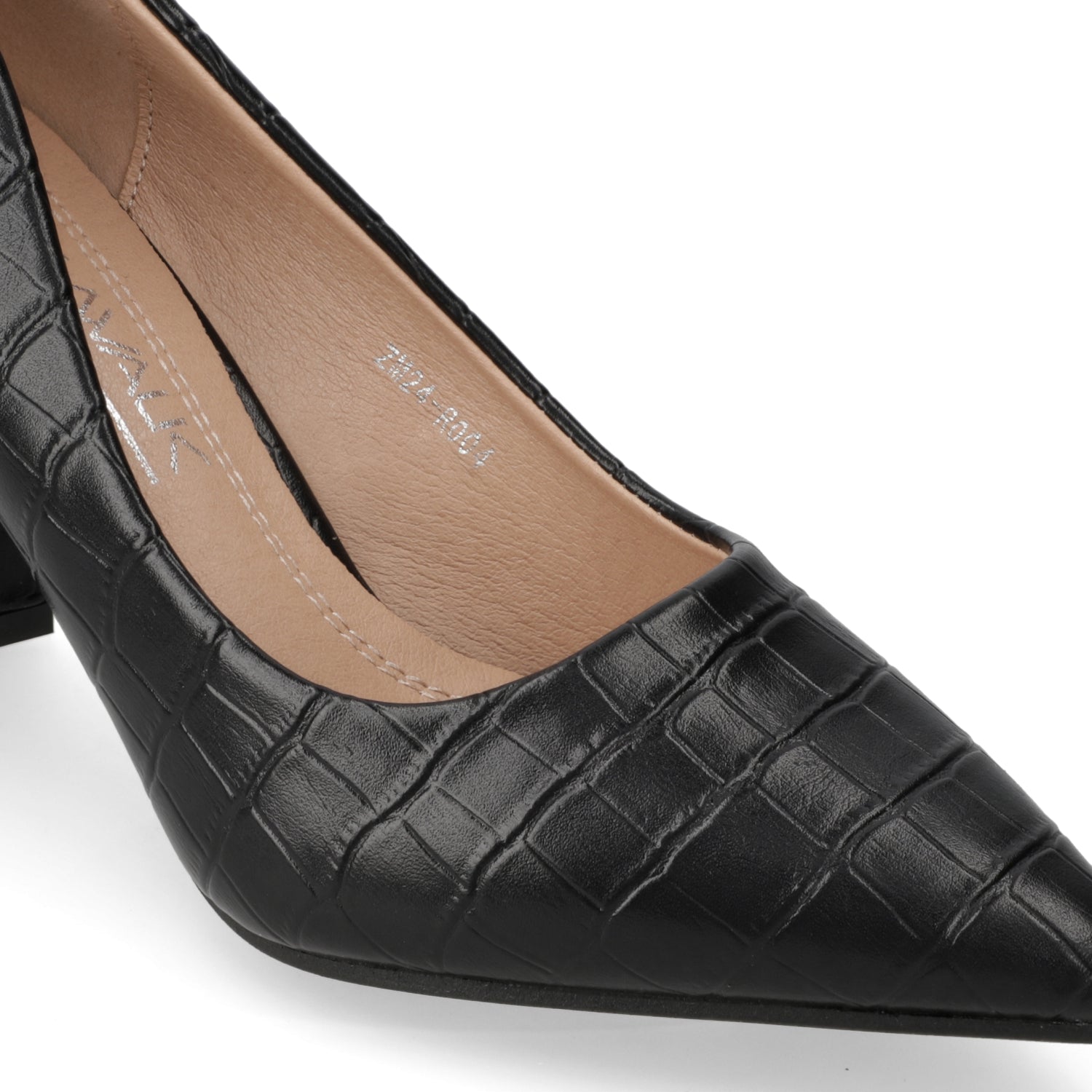 Taco Ancho Negro Texturizado