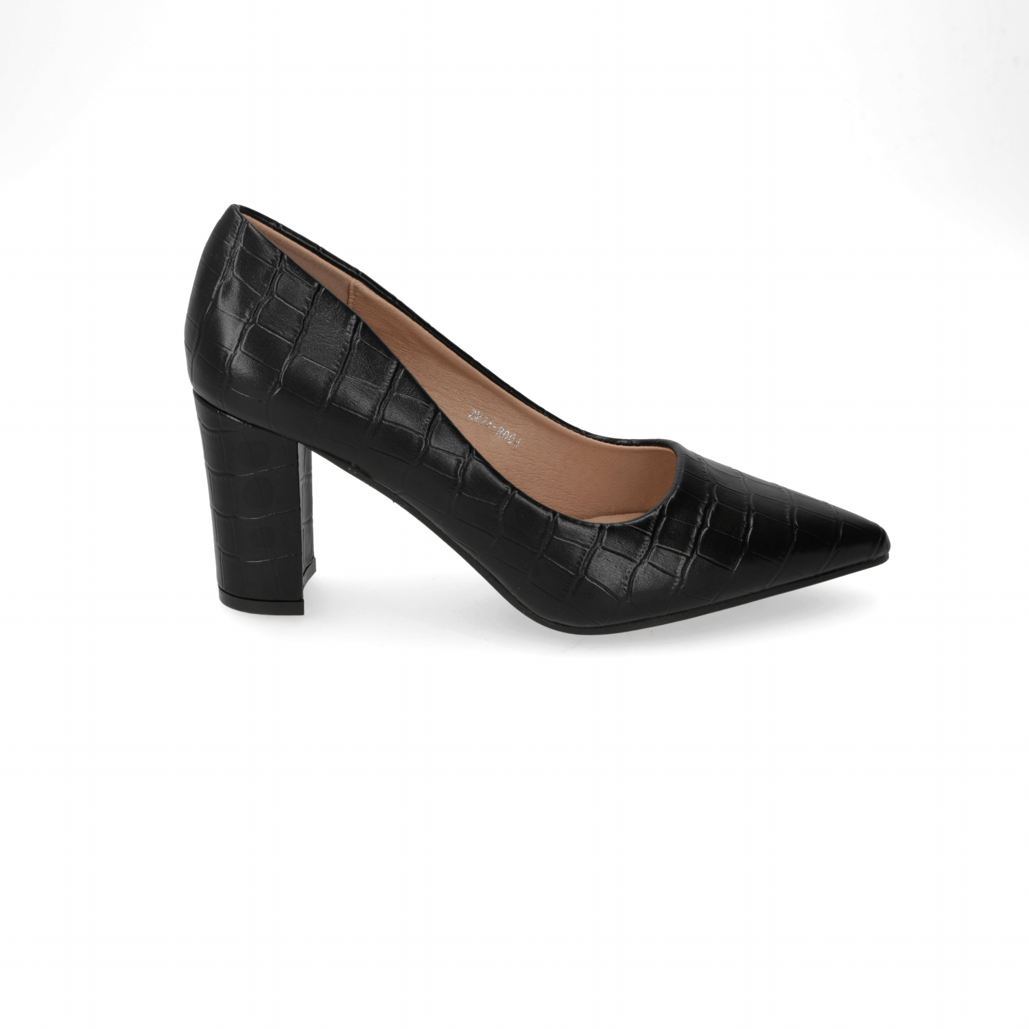 Taco Ancho Negro Texturizado