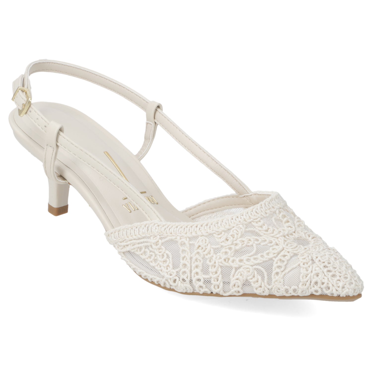 Stiletto de Novia Slingback Blanco OFF Vizzano 35 / Blanco OFF