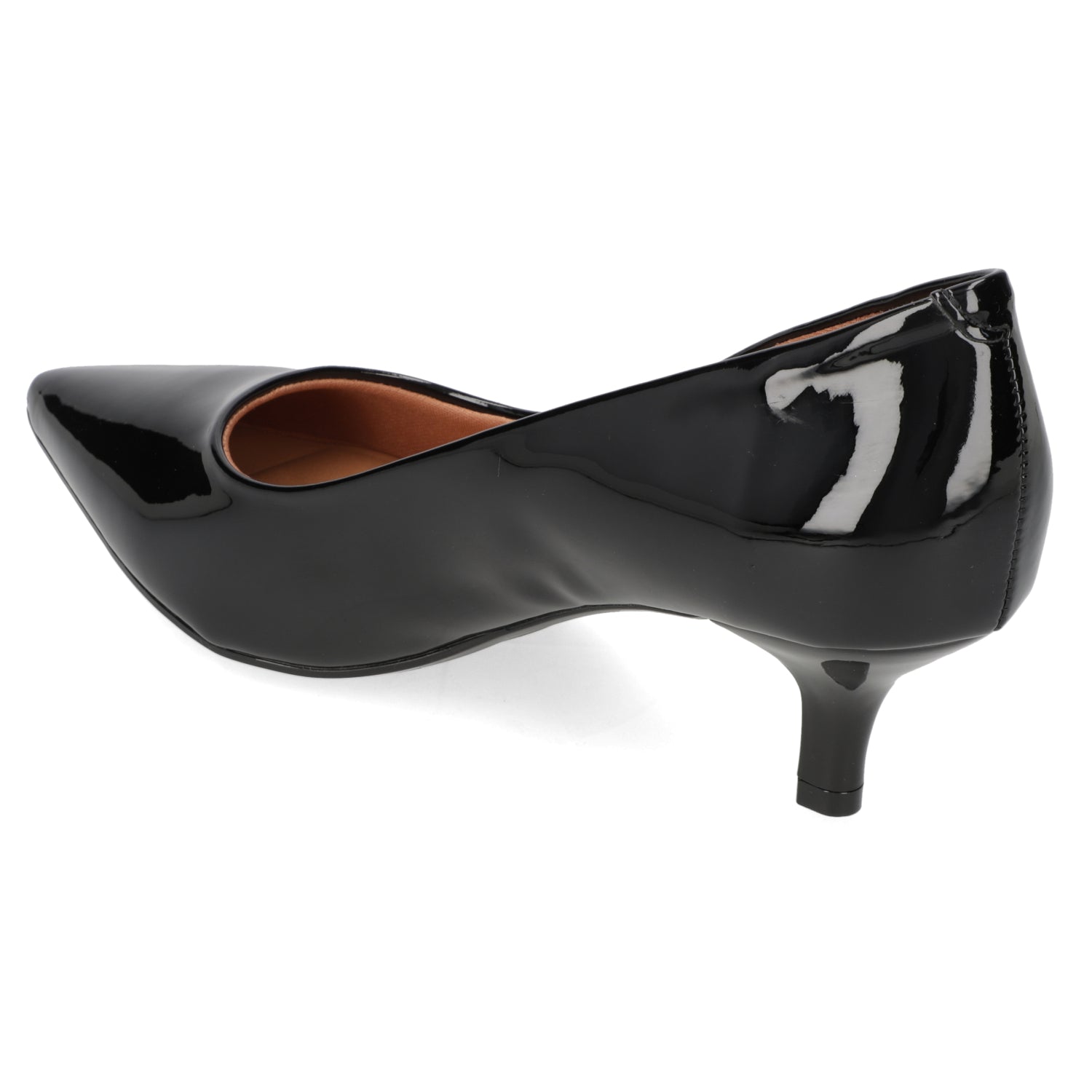 Zapato Taco Aguja Stiletto Vizzano Efecto Charol Negro 35 / Negro