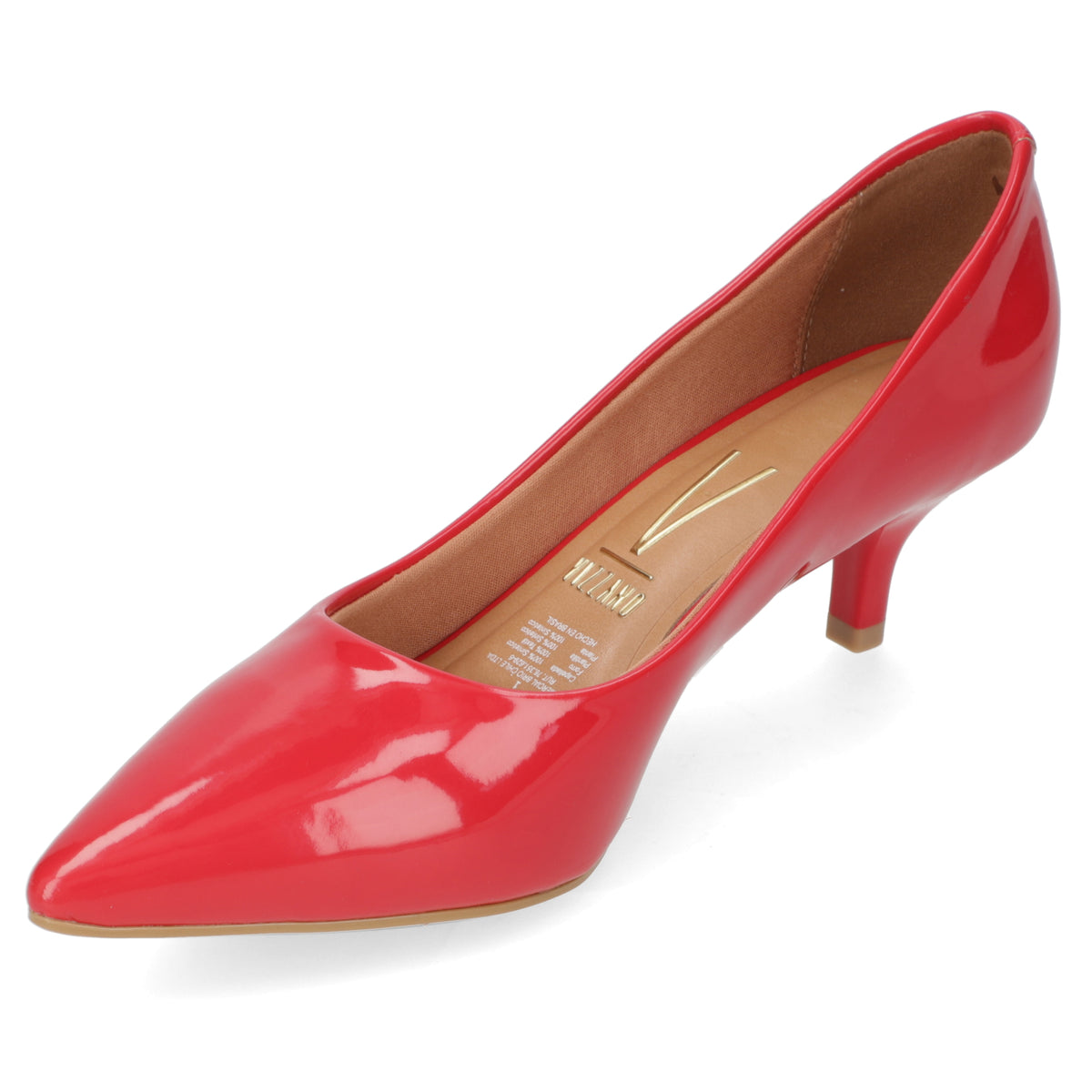 Stiletto Taco Aguja Efecto Charol Rojo 40 / Rojo